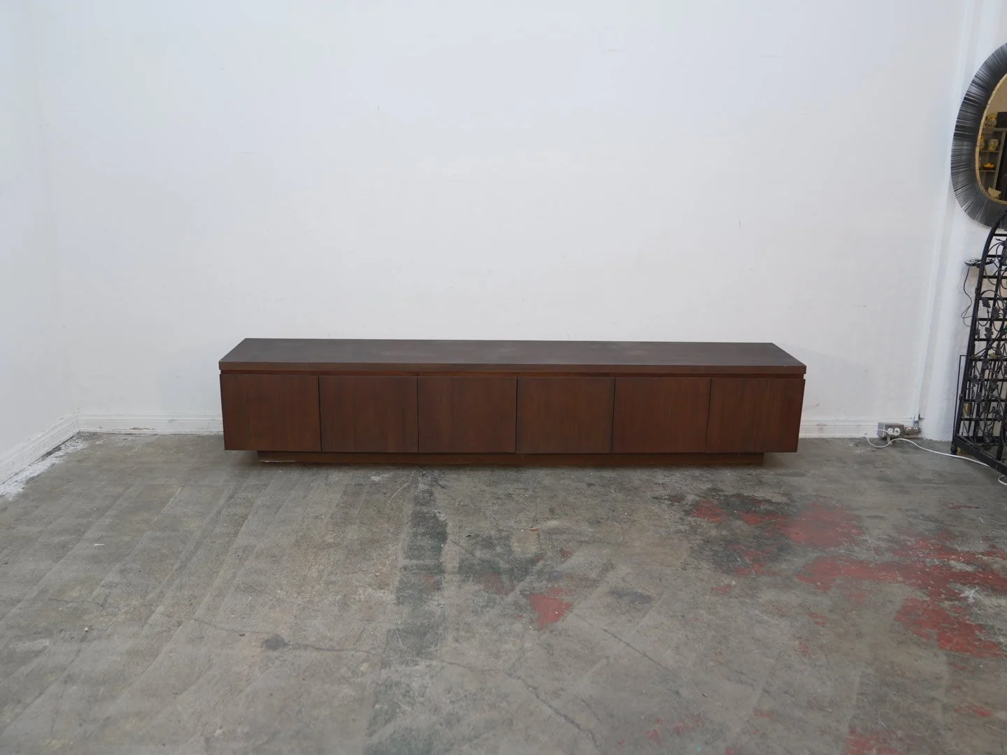 Custom Wood Low 6-Door Console