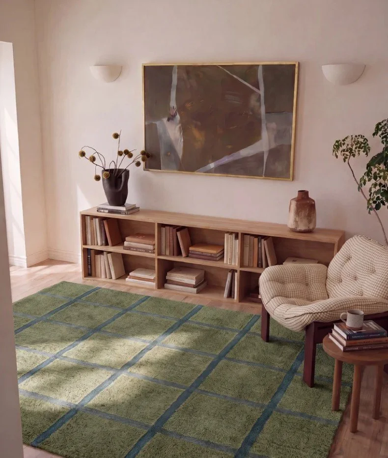 Revival Taylor Green Squares Rug