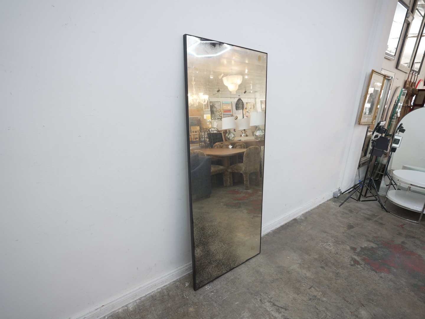 CB2 Clooney Antiqued Full-Length Floor Mirror