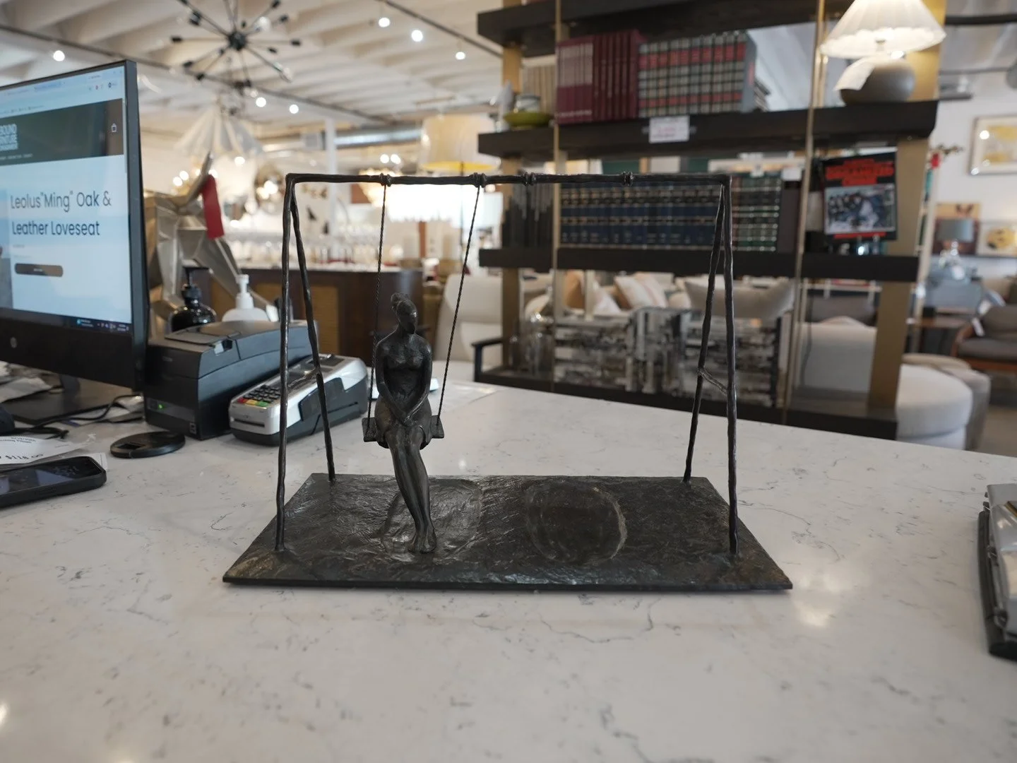 Bronze"Girl On Swing" by Tom Corbin Sculpture