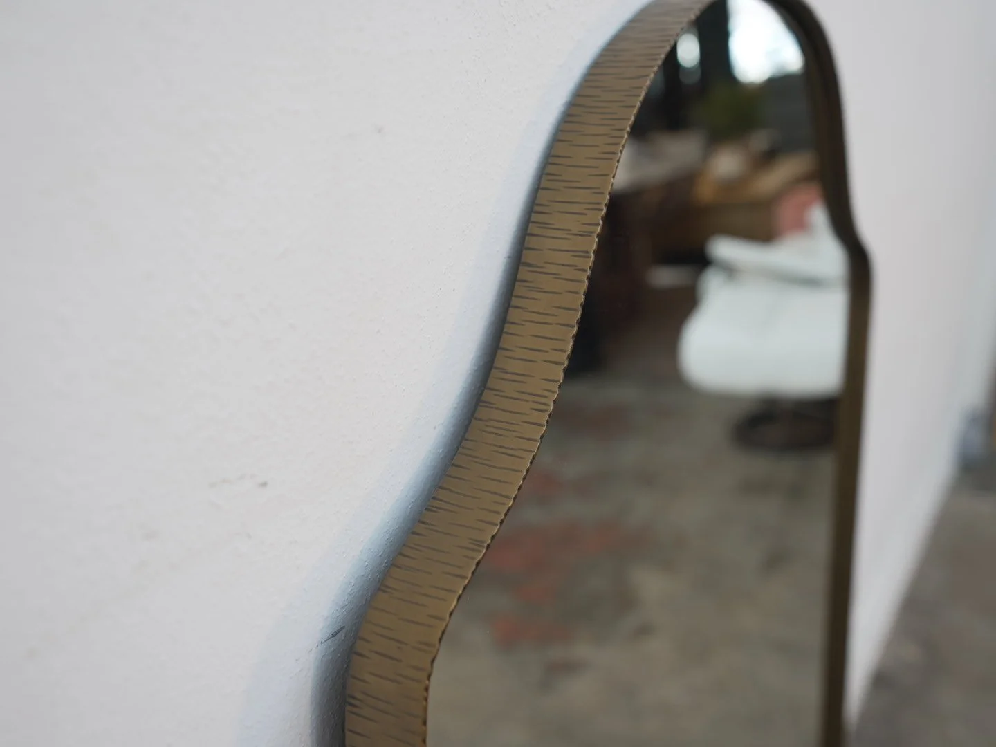 Top Detailed View of Metal on Arteriors Home Ayers Mirror