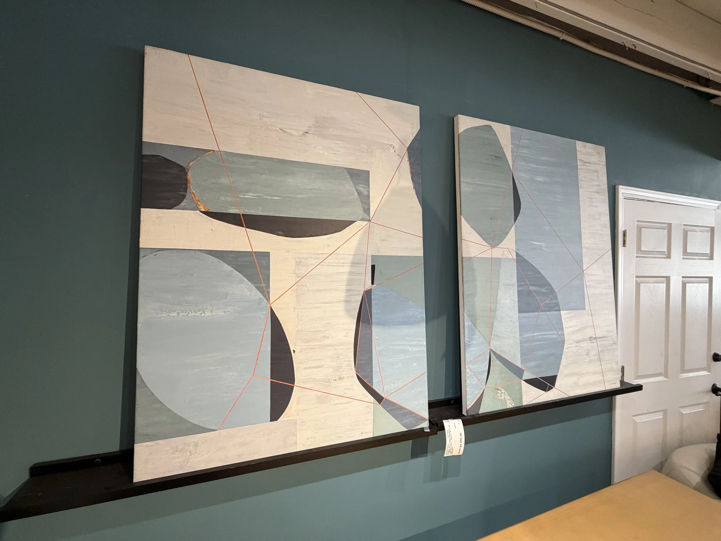 Original Art by Heny Steinberg "Common Theory " Diptych