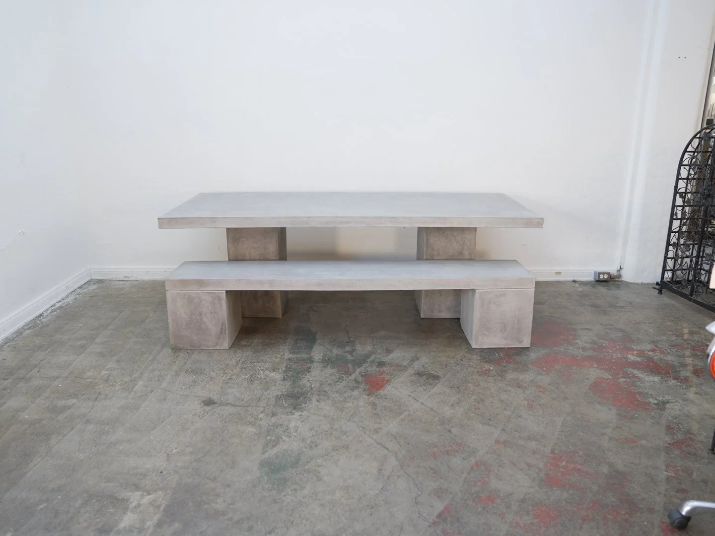 Terra Manson Concrete Dining Table w/ Bench