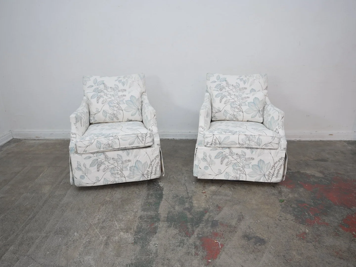 Ballard Design Larkin Swivel Glider Chair in Becca Cloud (We Have 2)