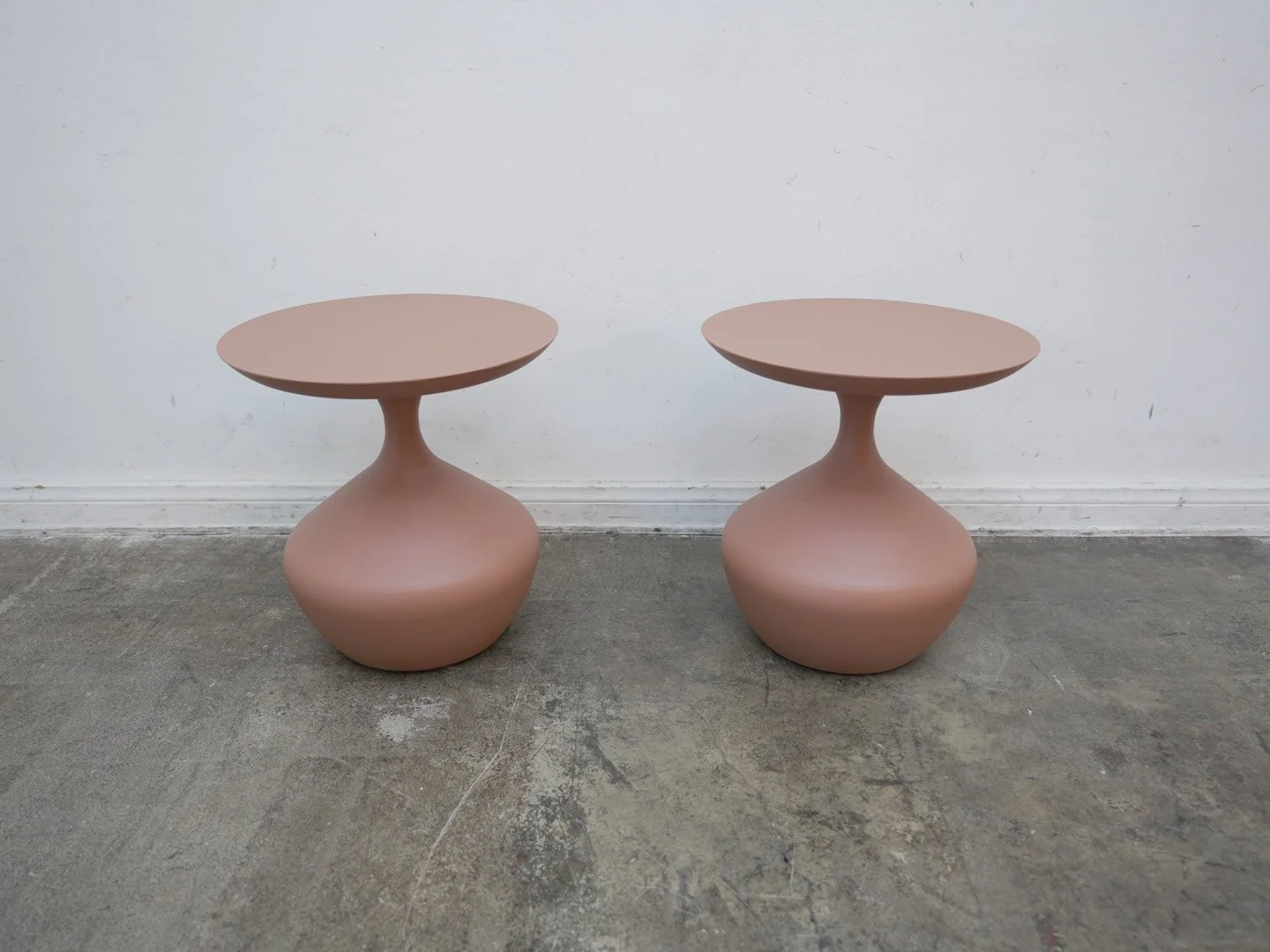 Cane-Line Glaze Style Side Table in terra cotta (We Have 2)