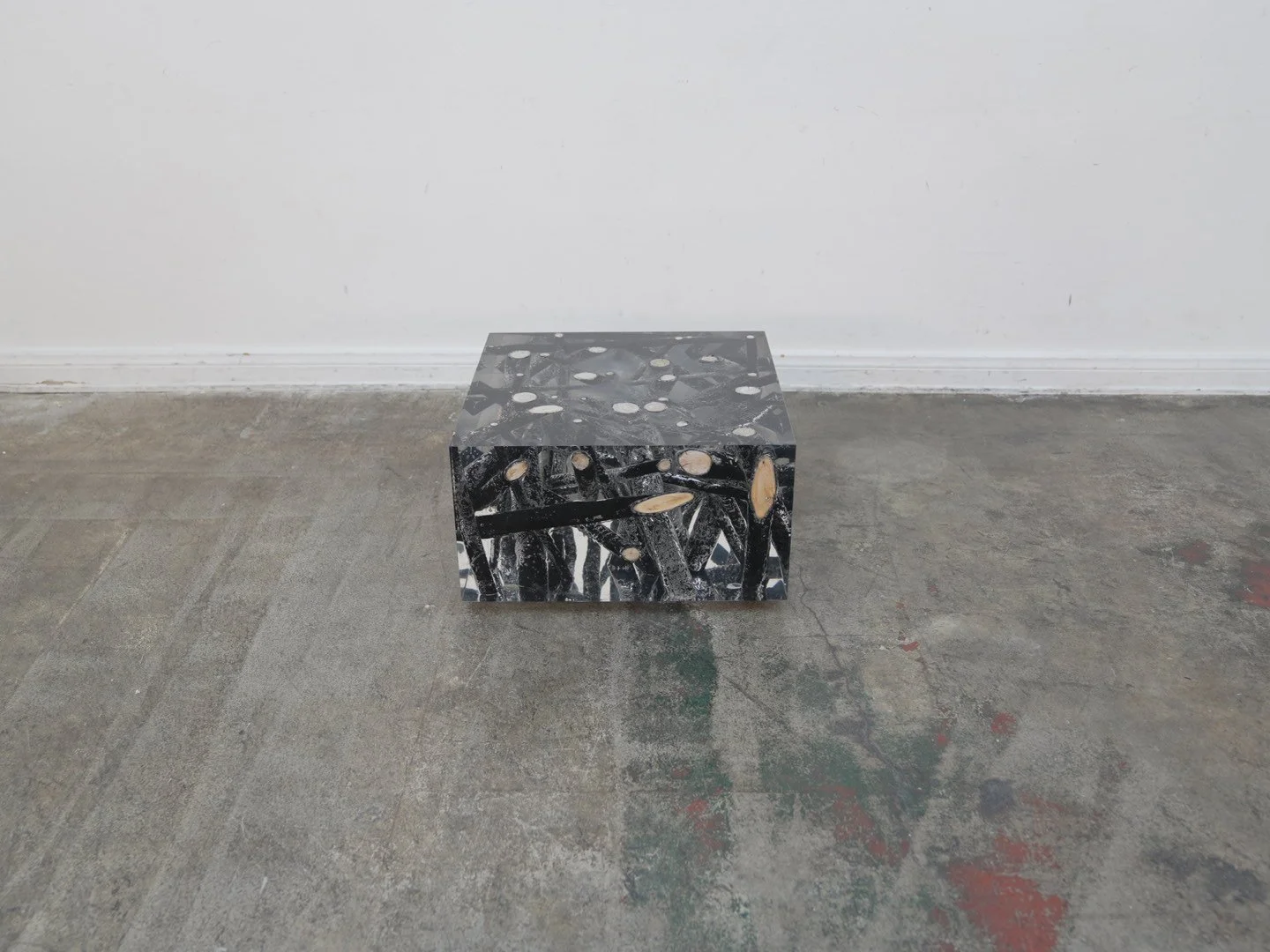 Timothy Oulton Spur Burntwood Coffee Table w/ LED Base