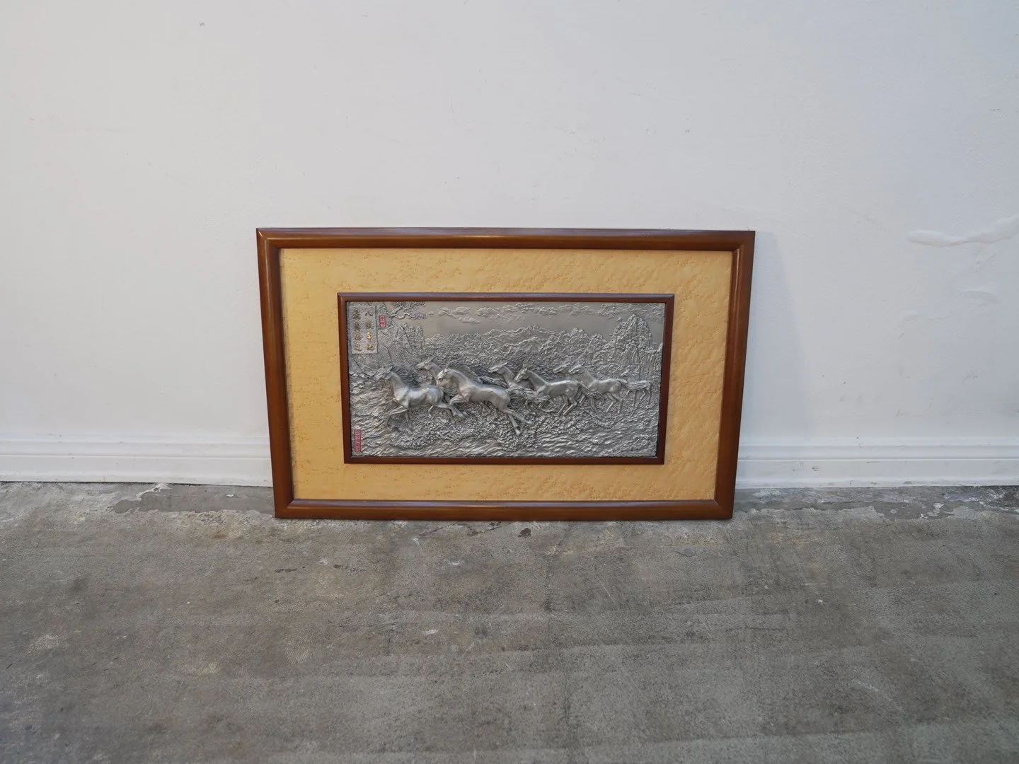 Aluminum 8-Horses Wall Panel ArtWork