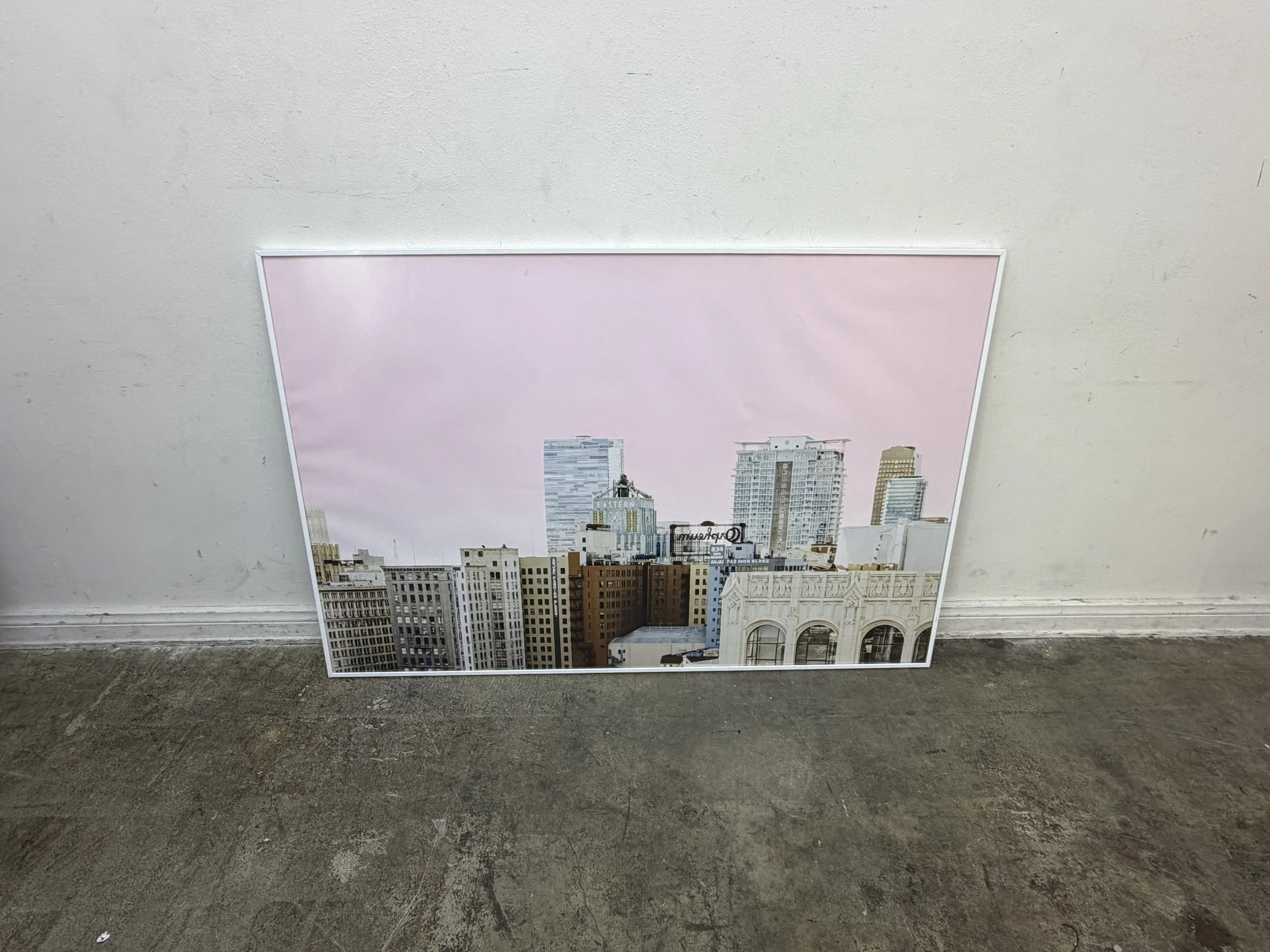 City Skyline ArtWork in White Frame