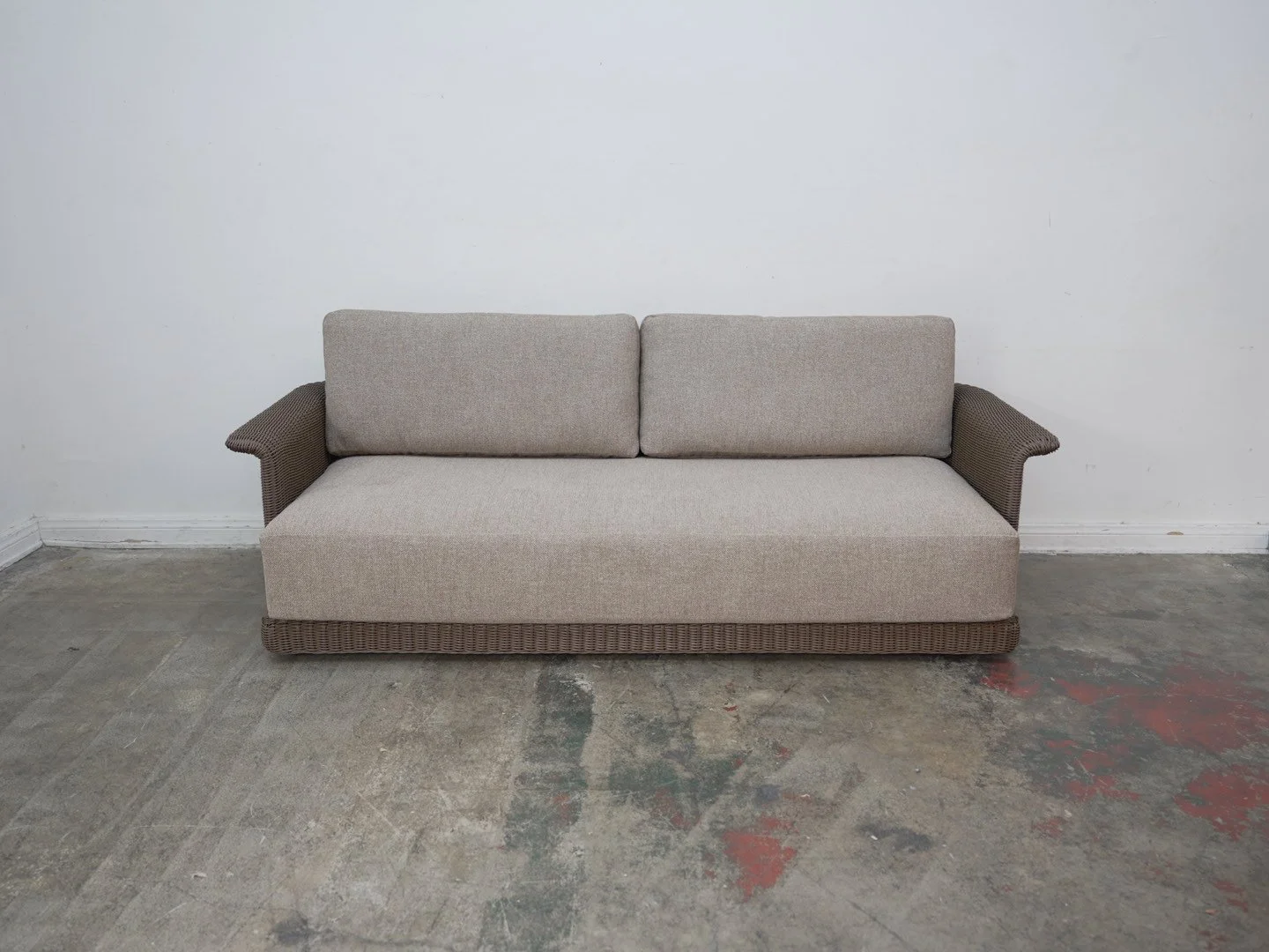 Meredith Outdoor Sofa Brown Performance Fabric & Quick dry foam (We Have 5)