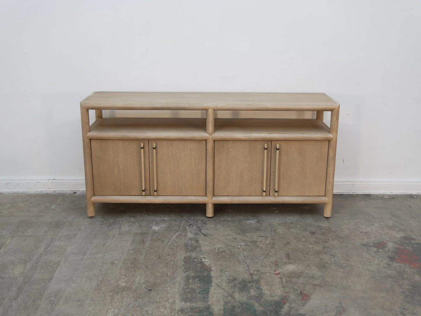 Dorsey Ligth Wood 4-Door Media Console