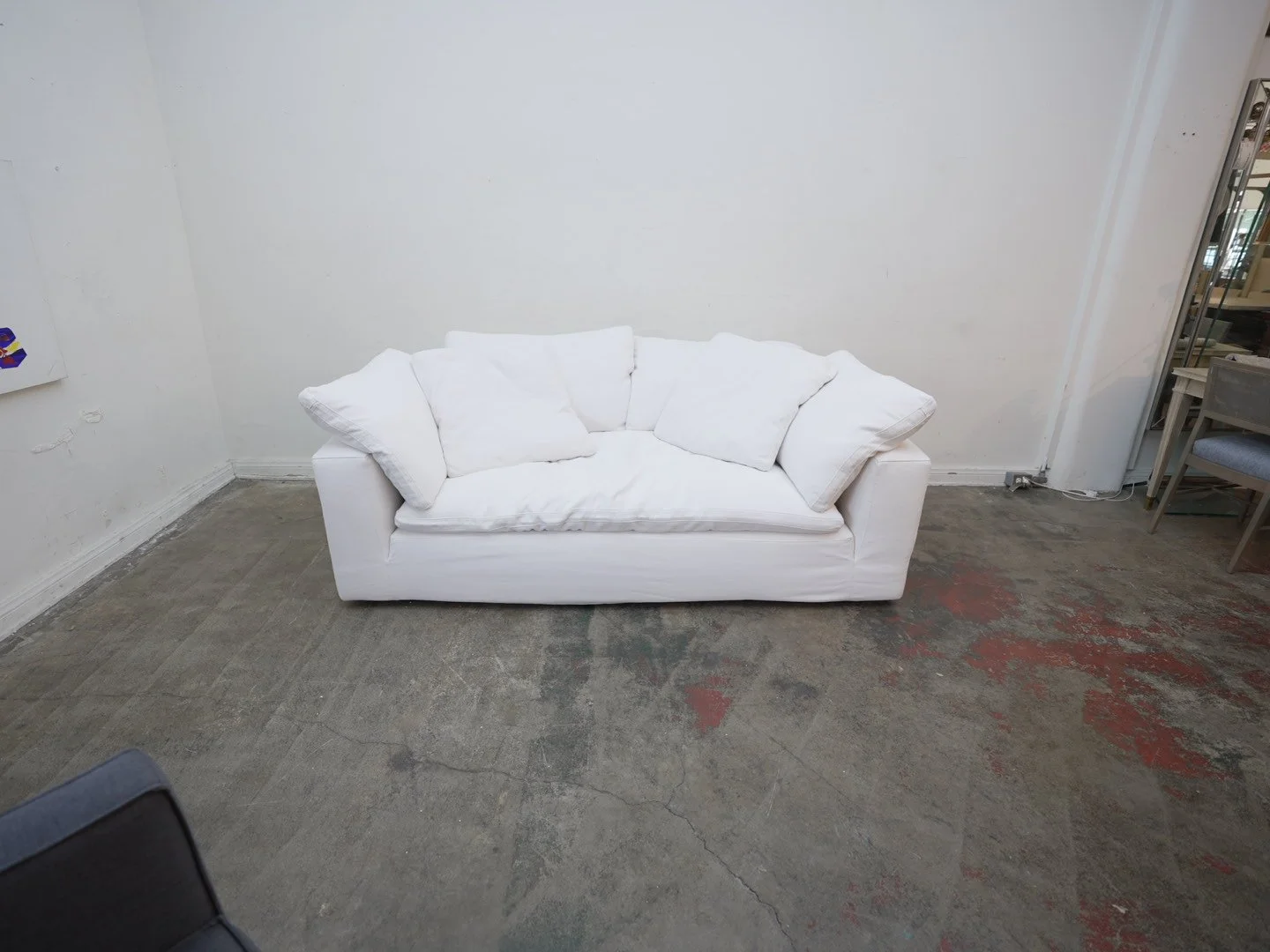 Restoration Hardware Luxe Cloud Slipcover Sofa As-Is