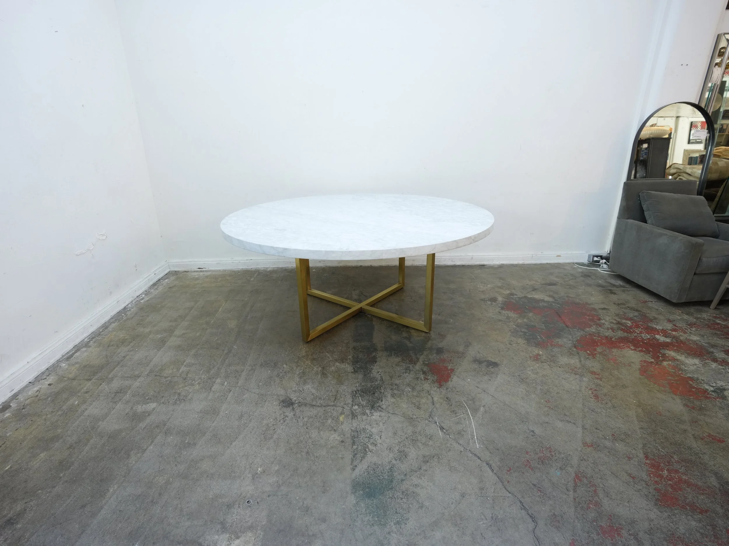 Restoration Hardware Torano Round Marble Dining Table