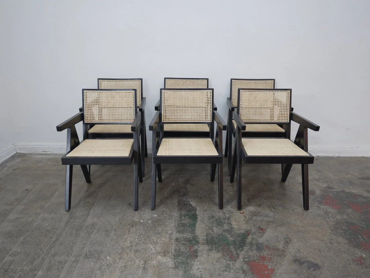 Moe's Home Collection TAKASHI Arm Chair in Black (Set of 2) //We Have 12