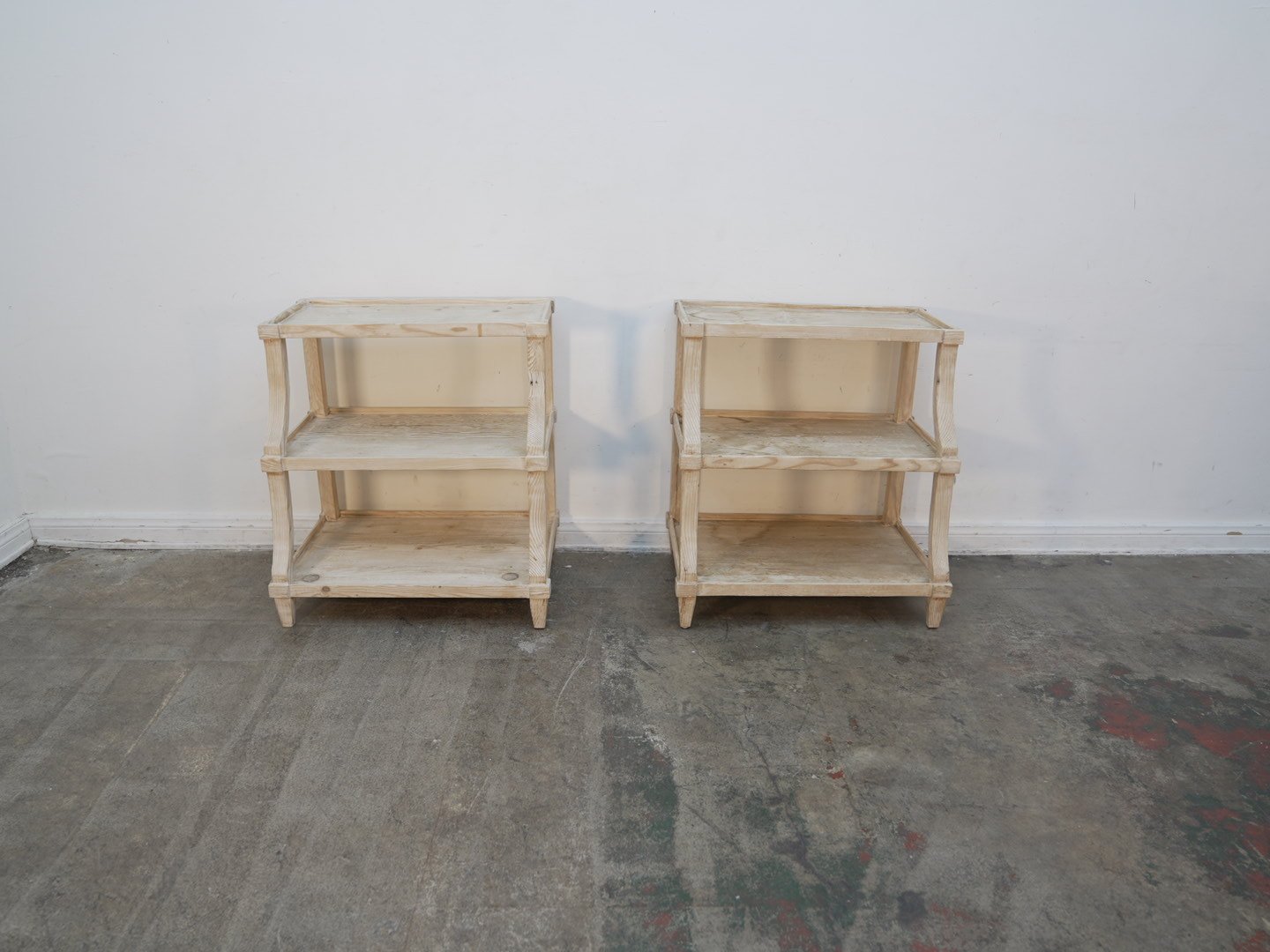 Carlsbad Bleach Wood Side Table As-Is (We Have 2)