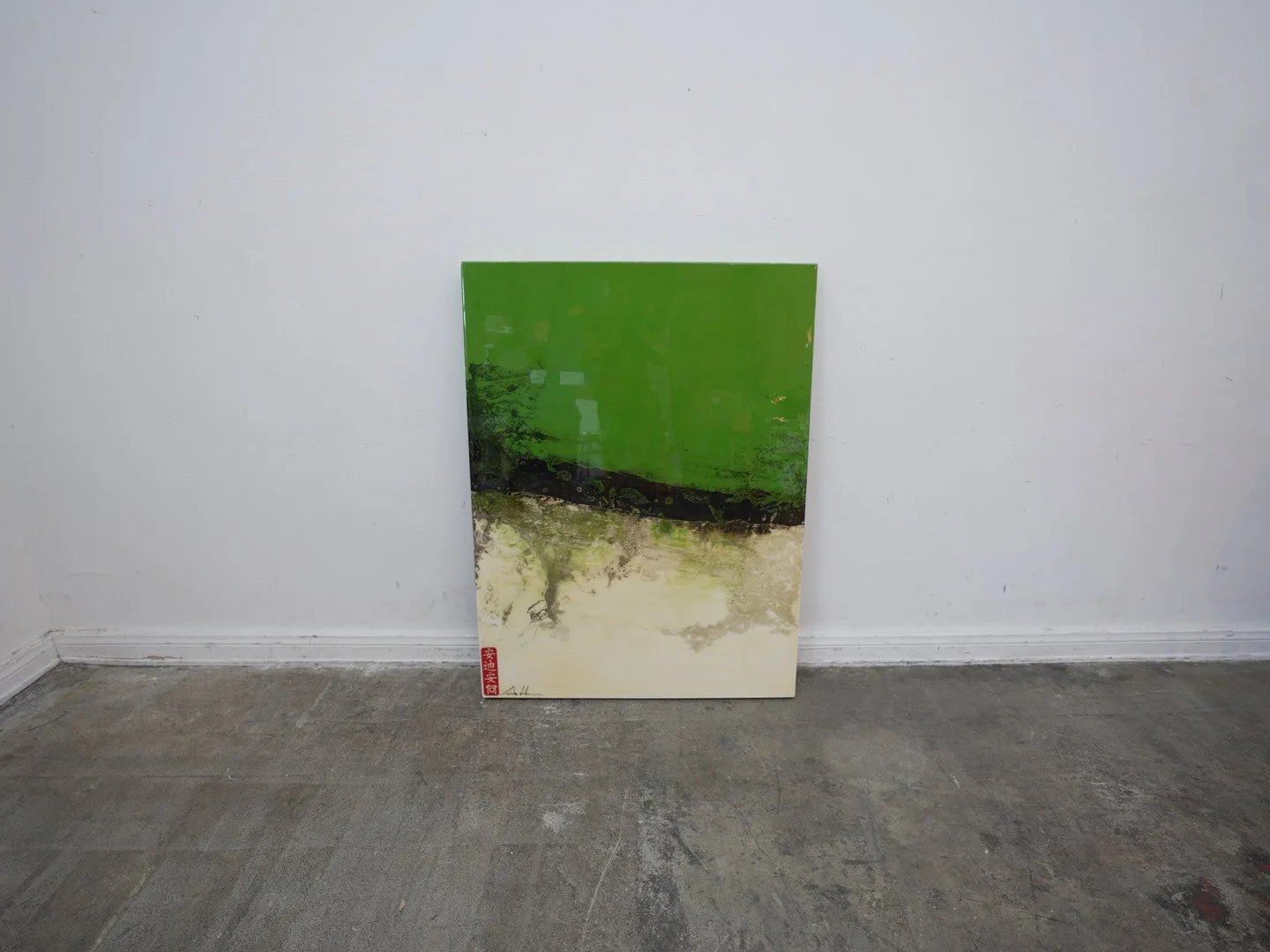 Green Expoy Drip Art by  Andy Anh Ha