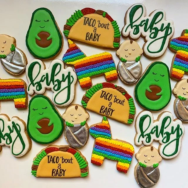 Taco &lsquo;bout a baby!!🌮 This taco themed baby shower set are some of my favorite cookies I have made! And how cute is the momma to be @smaxwell21 thank you so much for the amazing pictures!!
.
.
.
#cookies #frosting #bestcookiesever #yummy #sweet