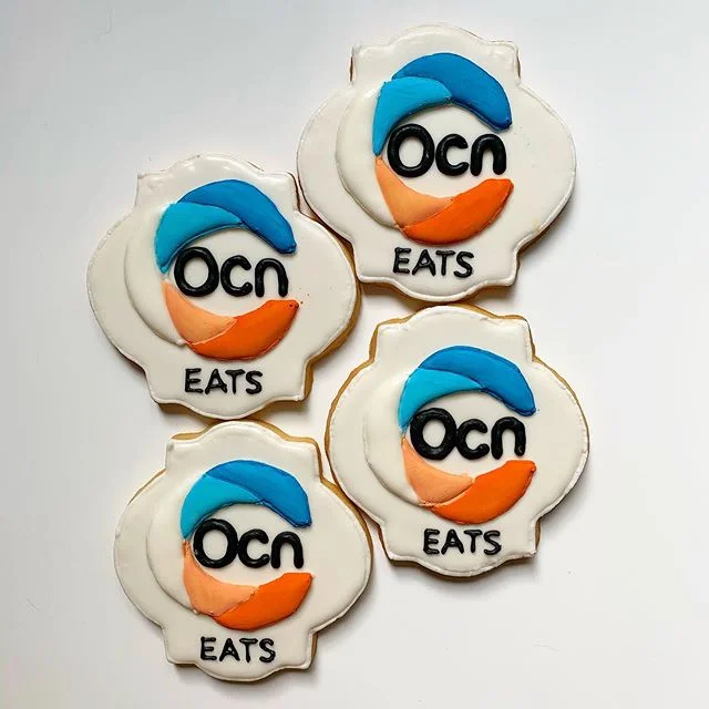 Logo cookies are becoming some of my favorites to make! I think the best kind of branding is an edible treat!! I made these cuties a few weeks ago for @ocn_eats  #cookies #frosting #bestcookiesever #yummy #sweettreats #denver #dessert #confections #d