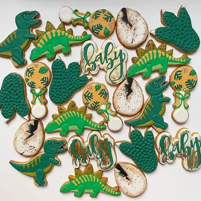 Raising kids is a walk in the park. 
JURASSIC PARK! 🦖
.
.
.
#cookies #frosting #bestcookiesever #yummy #sweettreats #denver #dessert #confections #decoratedcookies #customcookies #cookieart #local #shoplocal #royalicingcookies #royalicing #colorado 
