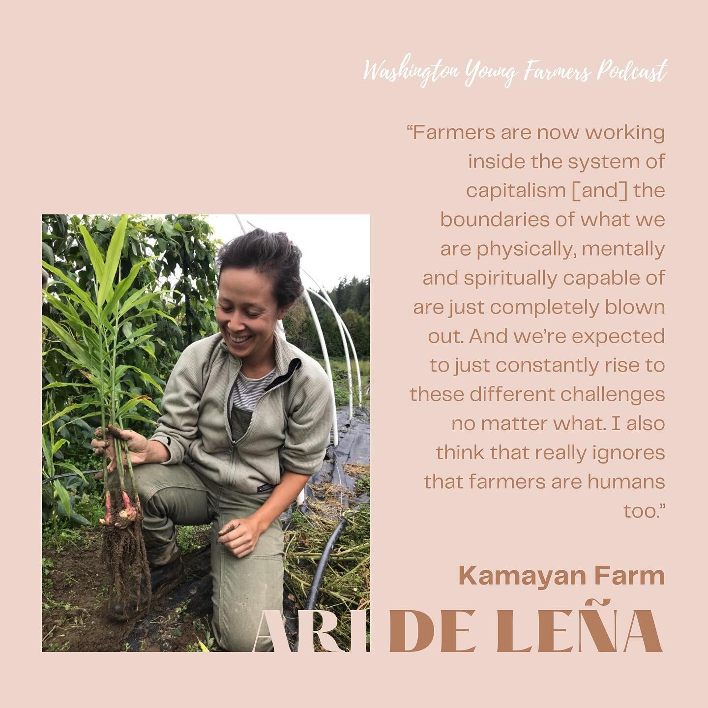 The last episode in the WAYFC podcast series is now up on @youngfarmerspodcast This conversation with Ari from @kamayanfarm is a beautiful way to wrap up these conversations, and we hope you&rsquo;ve enjoyed listening! 

@kamayanfarm is a vegetable, 