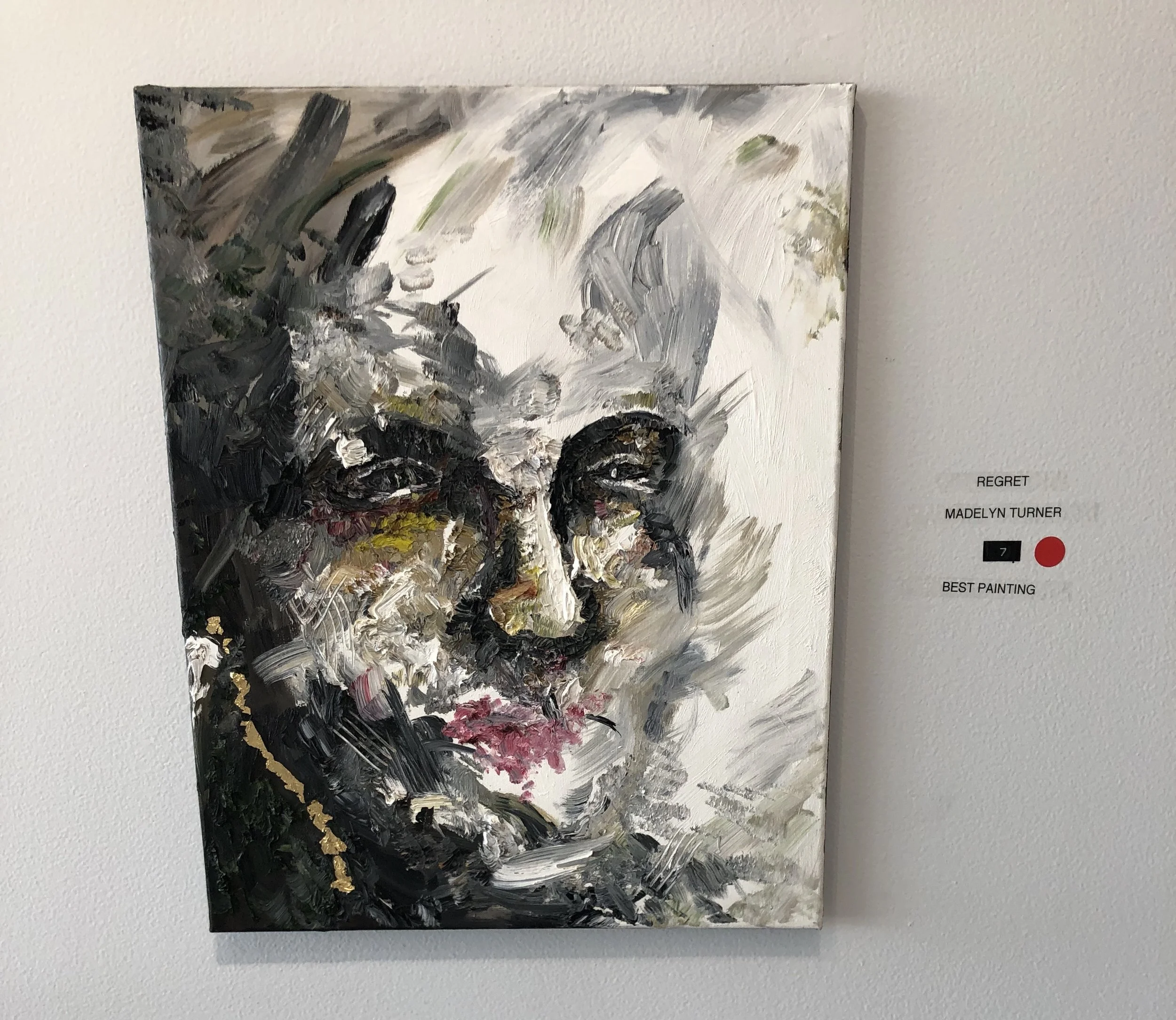 Regret, oil on canvas.