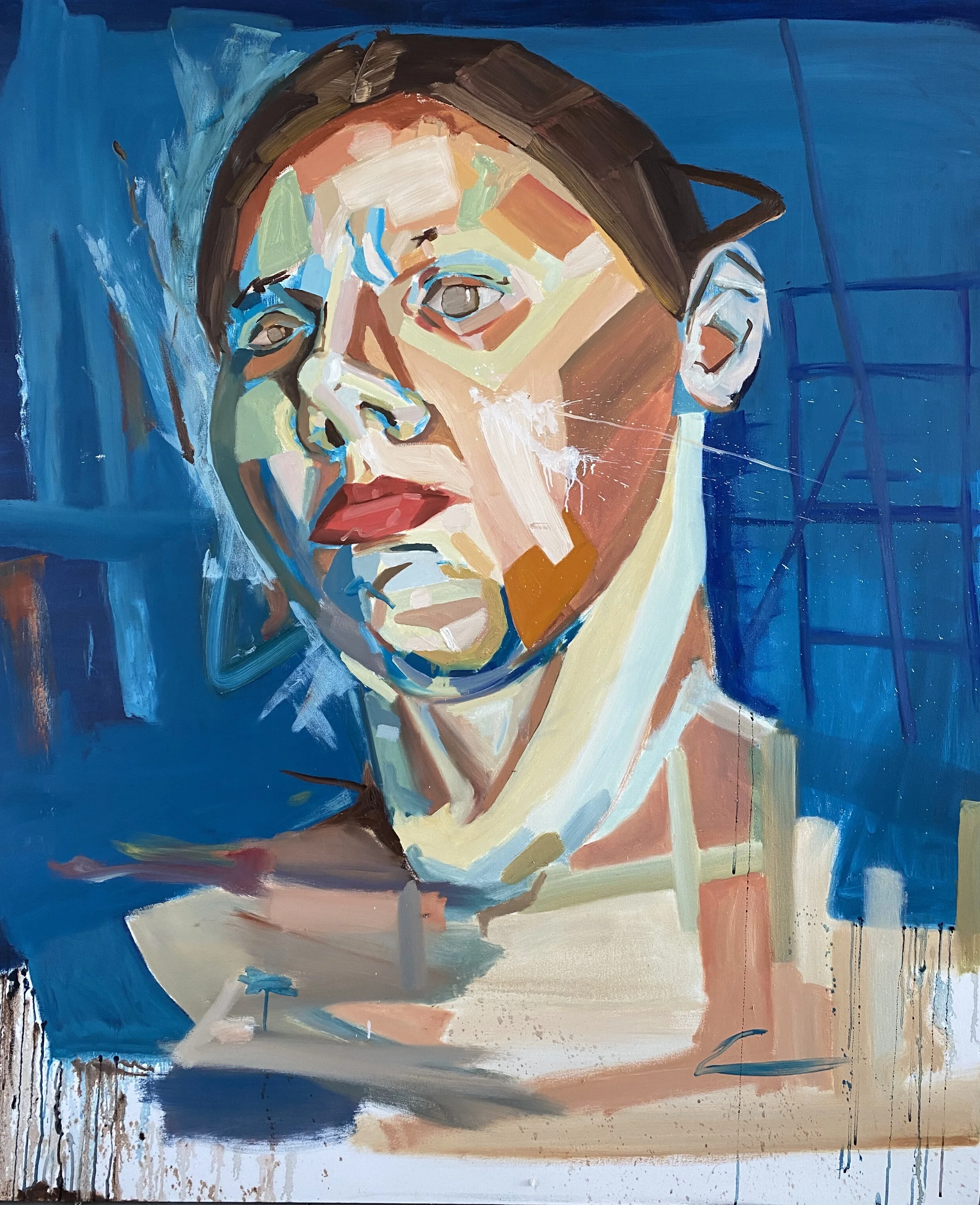 Class assignment painted from observation, 65x72”, oil painting.