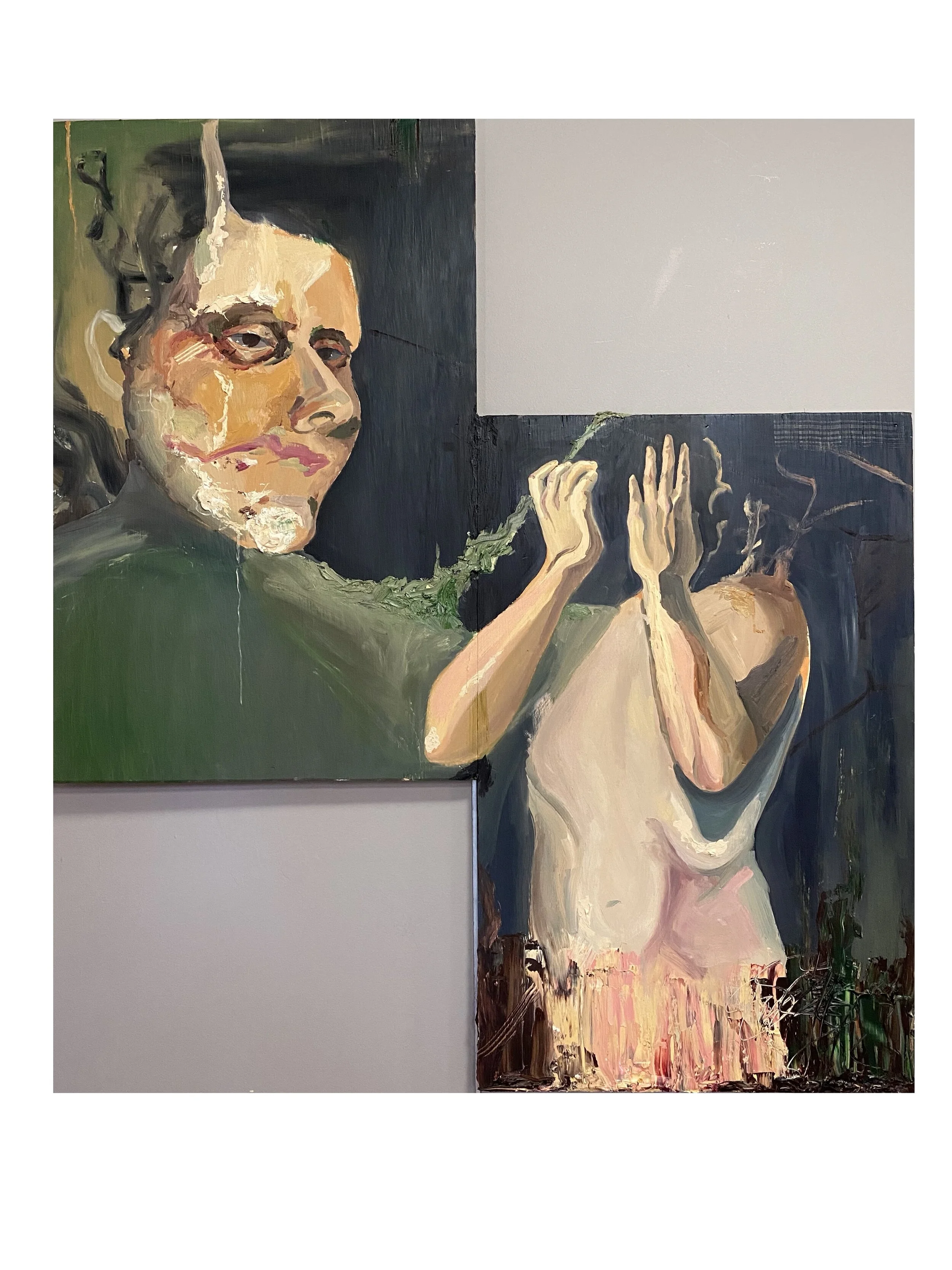 Class assignment paint from observation, oil paint.