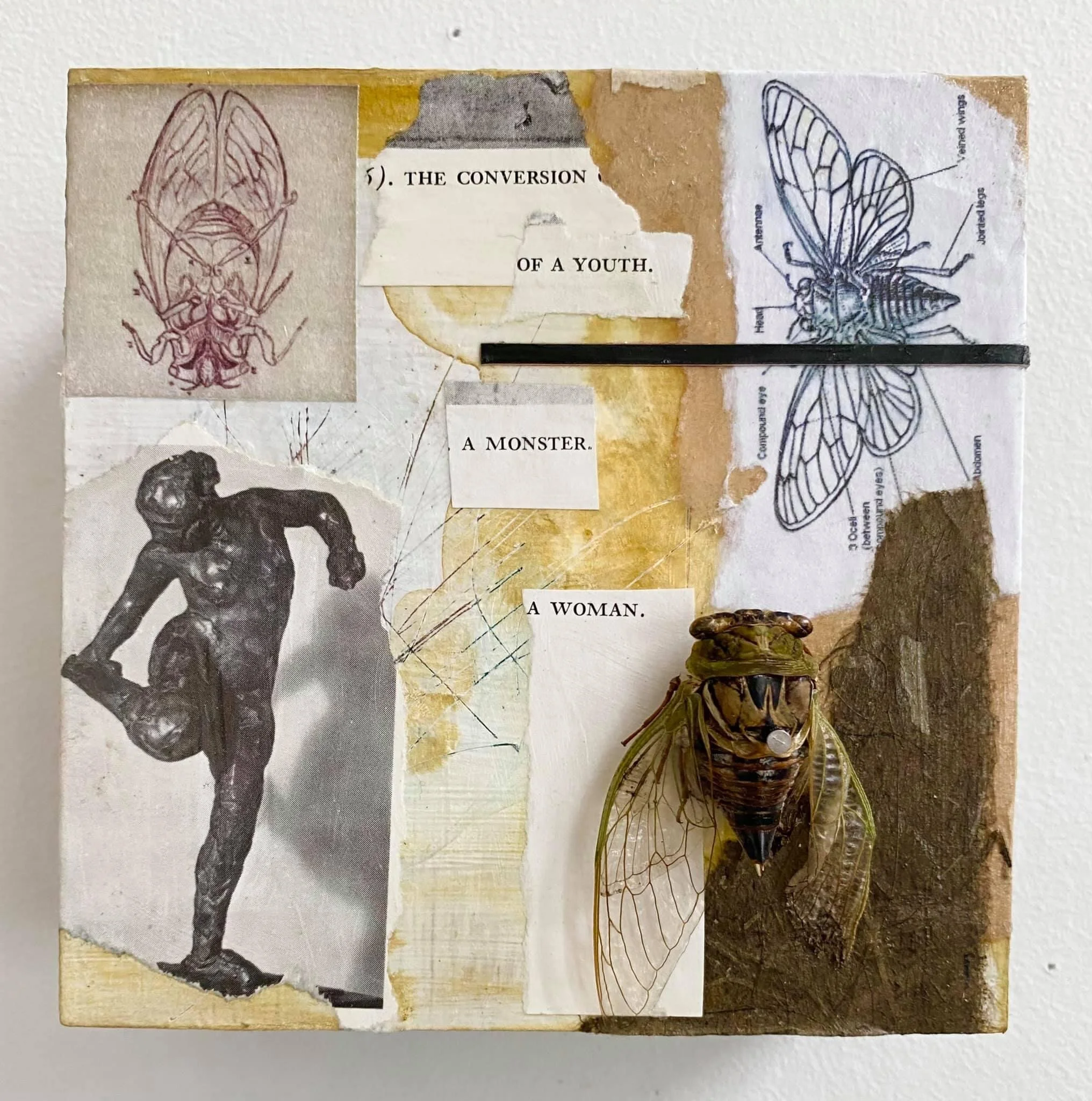 5x5”,  mixed media.