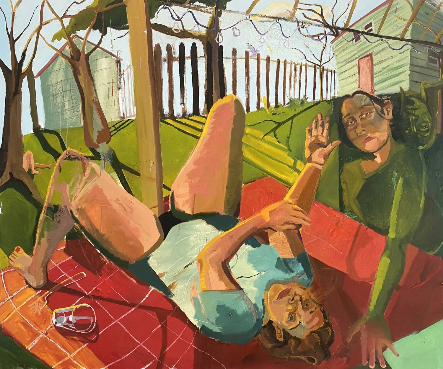   Faces in the Garden  | oil on canvas | 60x72 in | 2021 