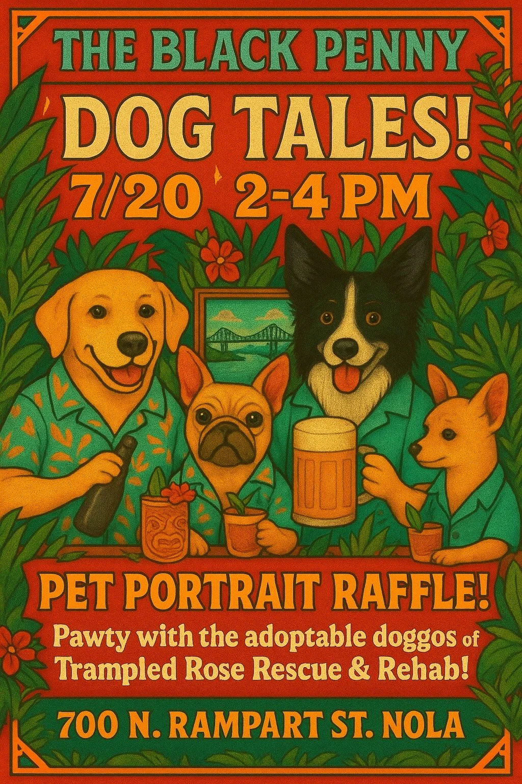 Dog Tales: a Tiki-Themed Adoption Event!