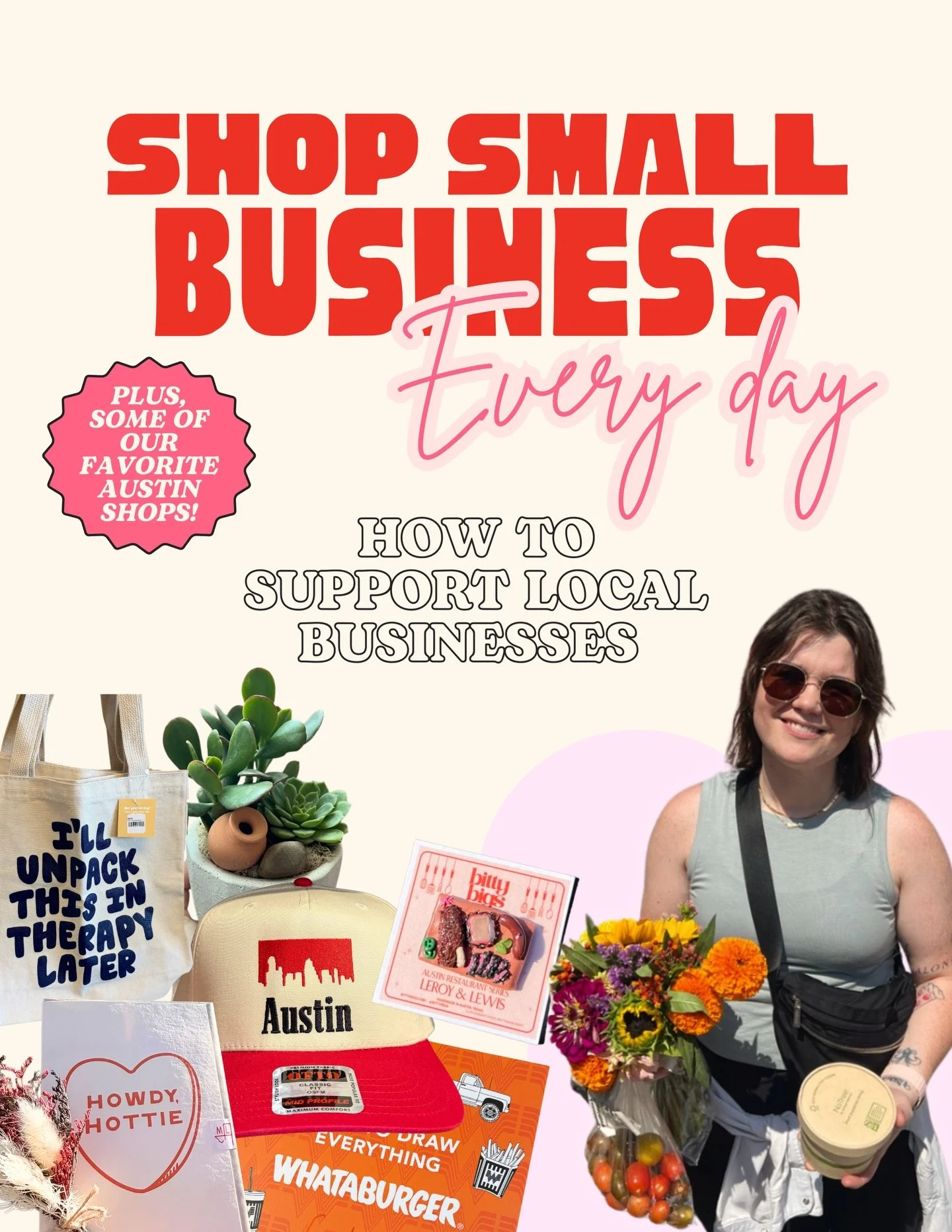 austin is built on small businesses &amp; supporting them every day makes a grand difference. 🖤✨

whether you&rsquo;re shopping for gifts, stocking up on stocking stuffers, discovering new makers, or strolling a farmers market, choosing local truly 