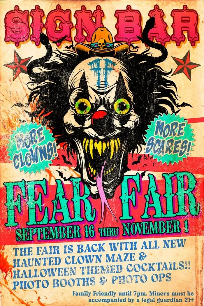 fear fair at sign bar