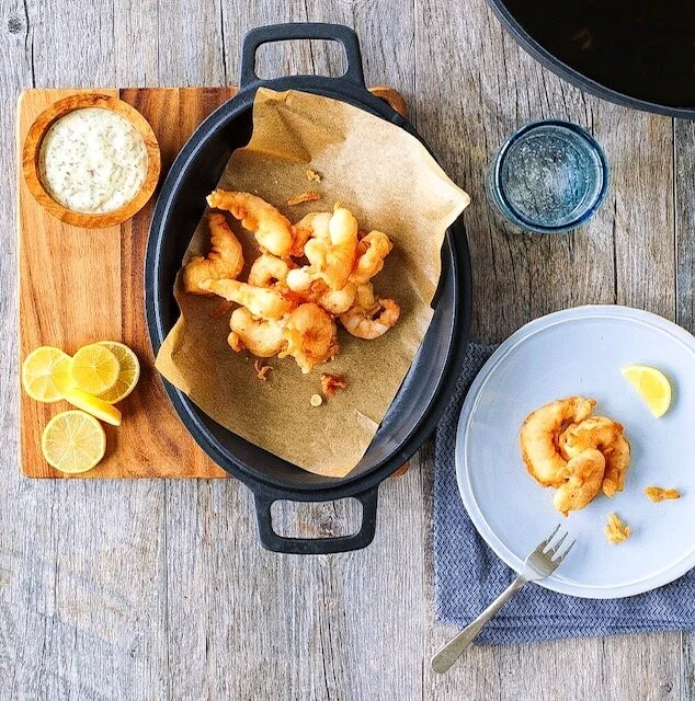 Fried Shrimp with tartar sauce
