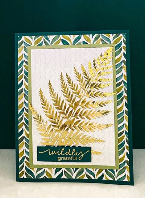 Pretty Thank You Card Using the Forever Greenery Suite