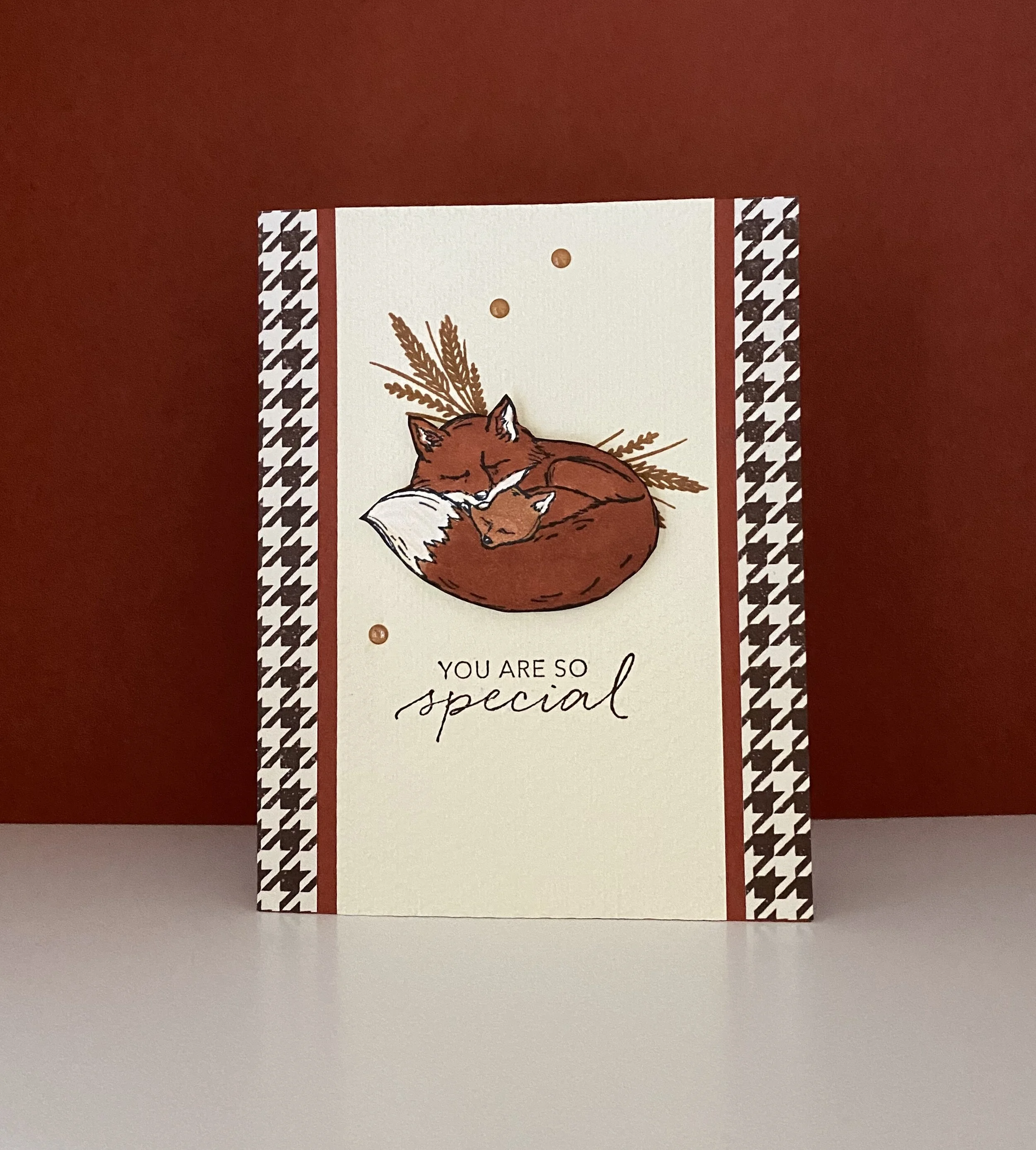 Fall Fox Card With The Gilded Autumn Patterned Paper