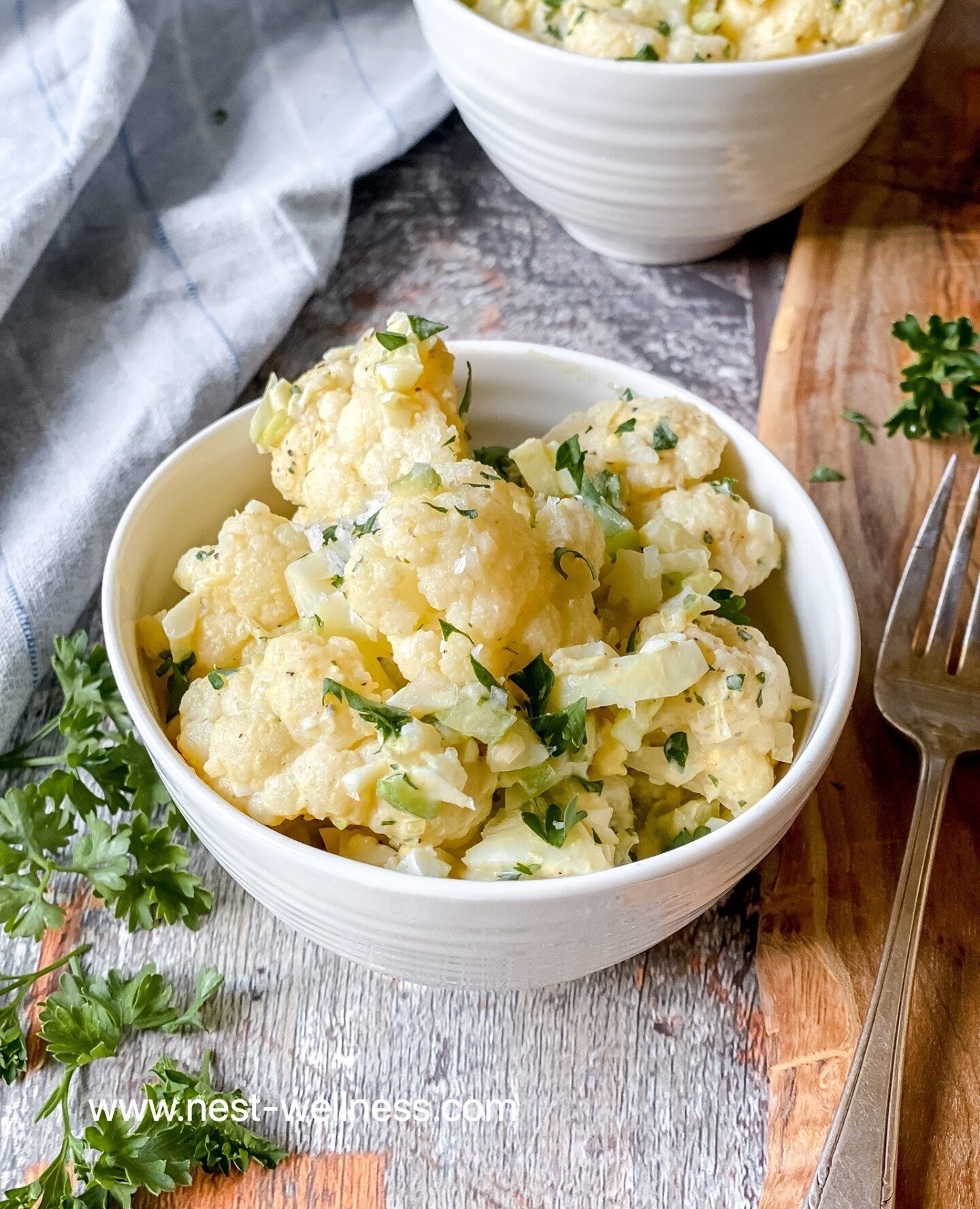 4TH OF JULY AND SUMMER BBQ&rsquo;S ARE BACK ON THE CALENDAR AND I AM EXCITED TO SHARE SIDE DISH RECIPES WITH YOU ALL WEEK...⁠
⁠
Cauliflower is the⭐️ of this dish and is:⁠
⁠
⭐️Nutrient dense and loaded with Vitamin C⁠
⁠
⭐️High in fiber⁠
⁠
⭐️A great so