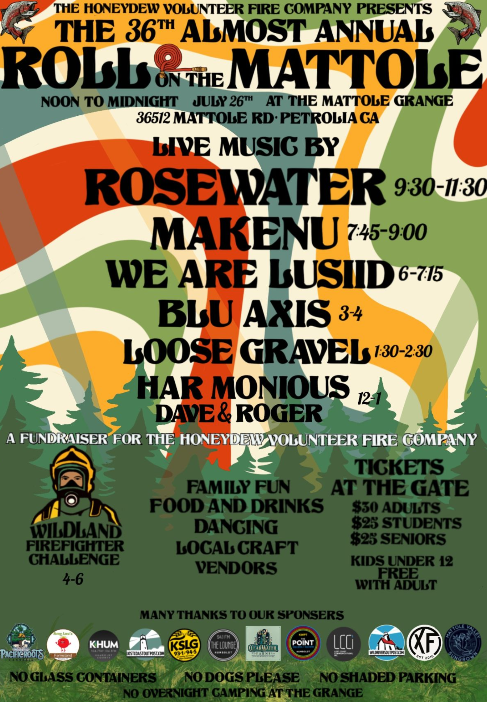 ROLL ON THE MATTOLE! at the Mattole Grange!