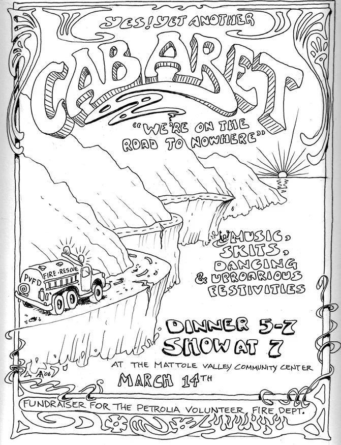 The poster for the March 2026 Cabaret Fundraiser for the PVFD