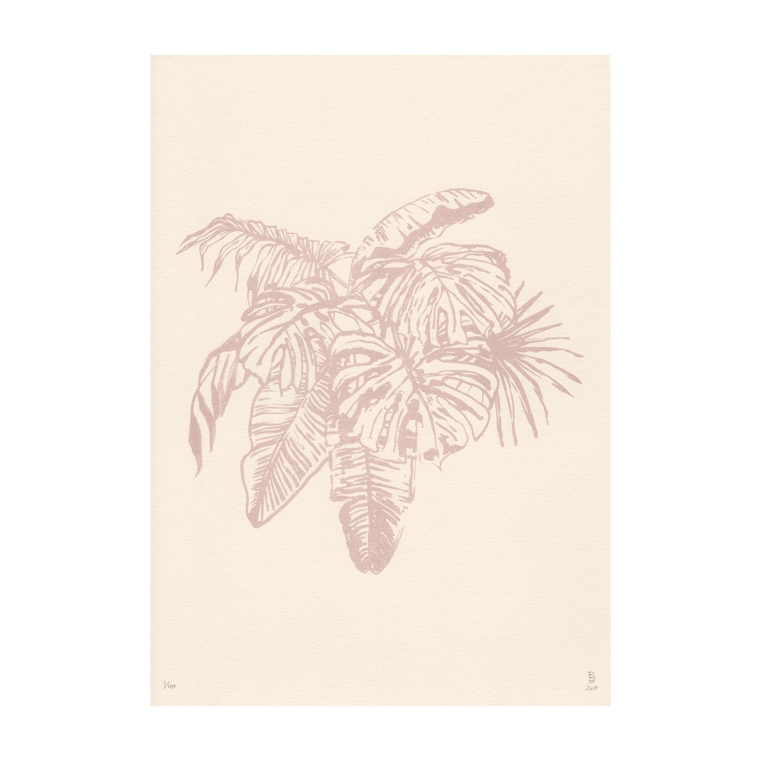 A Bunch Of Leaves, All That's Left - Risograph Print