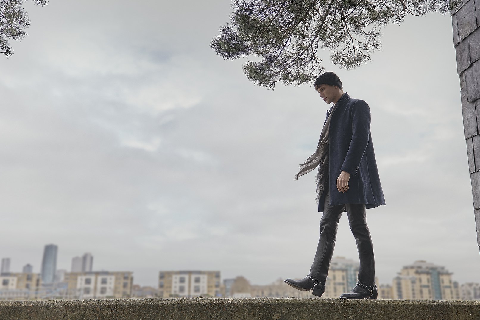 John Varvatos Fall 2026 fashion campaign photographed by Cara Johnson, featuring contemporary luxury menswear.