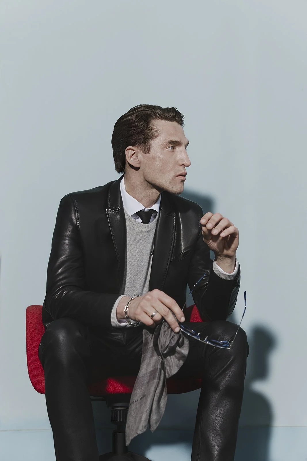 John Varvatos Fall 2026 campaign portrait, photographed and creatively directed by Cara Johnson.