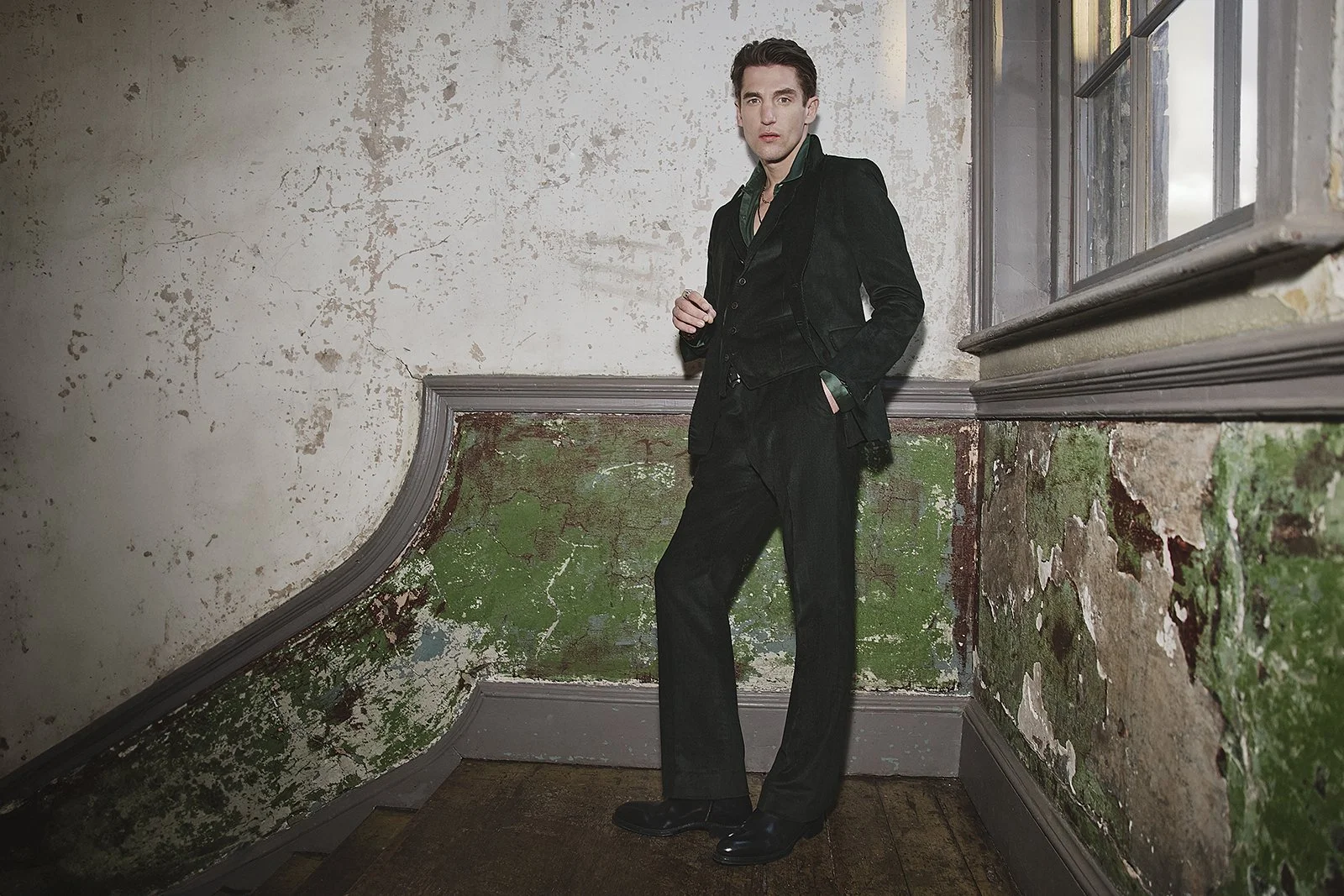 John Varvatos Fall 2026 menswear campaign, creatively directed and photographed by Cara Johnson.