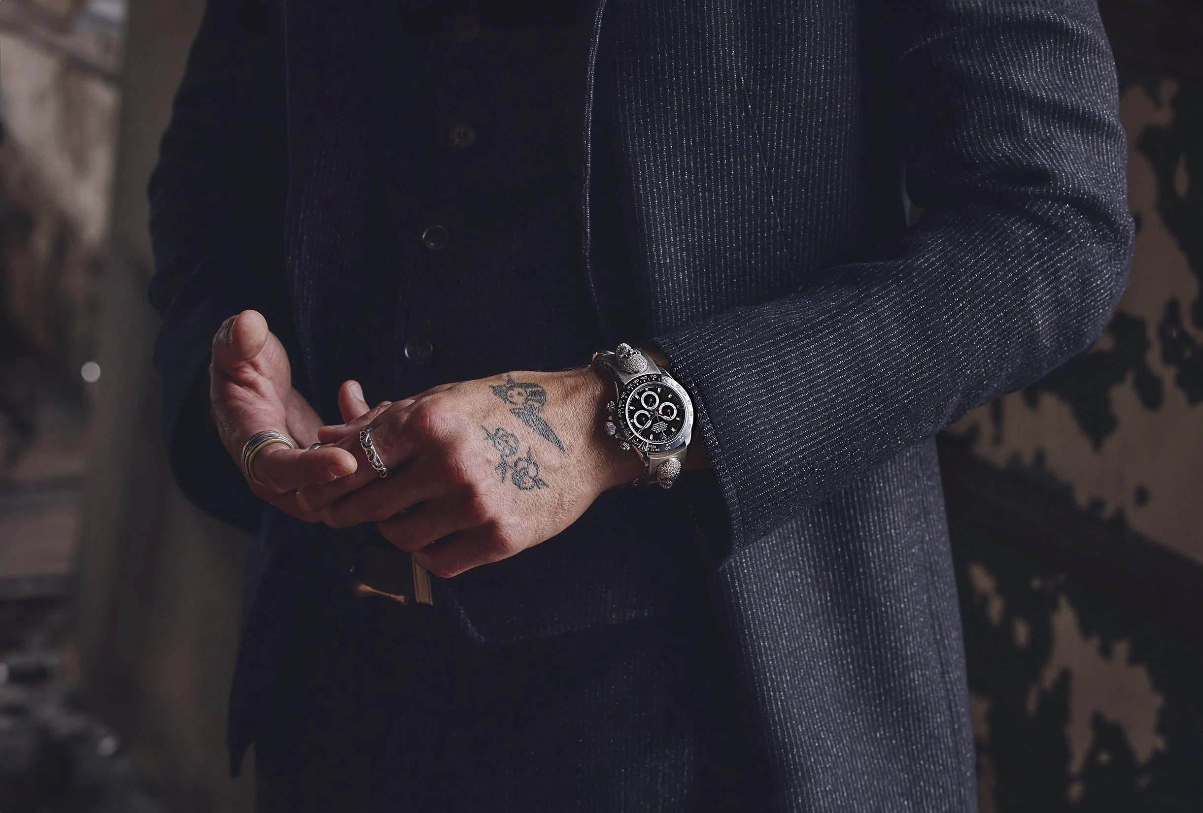John Varvatos Fall 2026 campaign portrait, photographed and creatively directed by Cara Johnson.