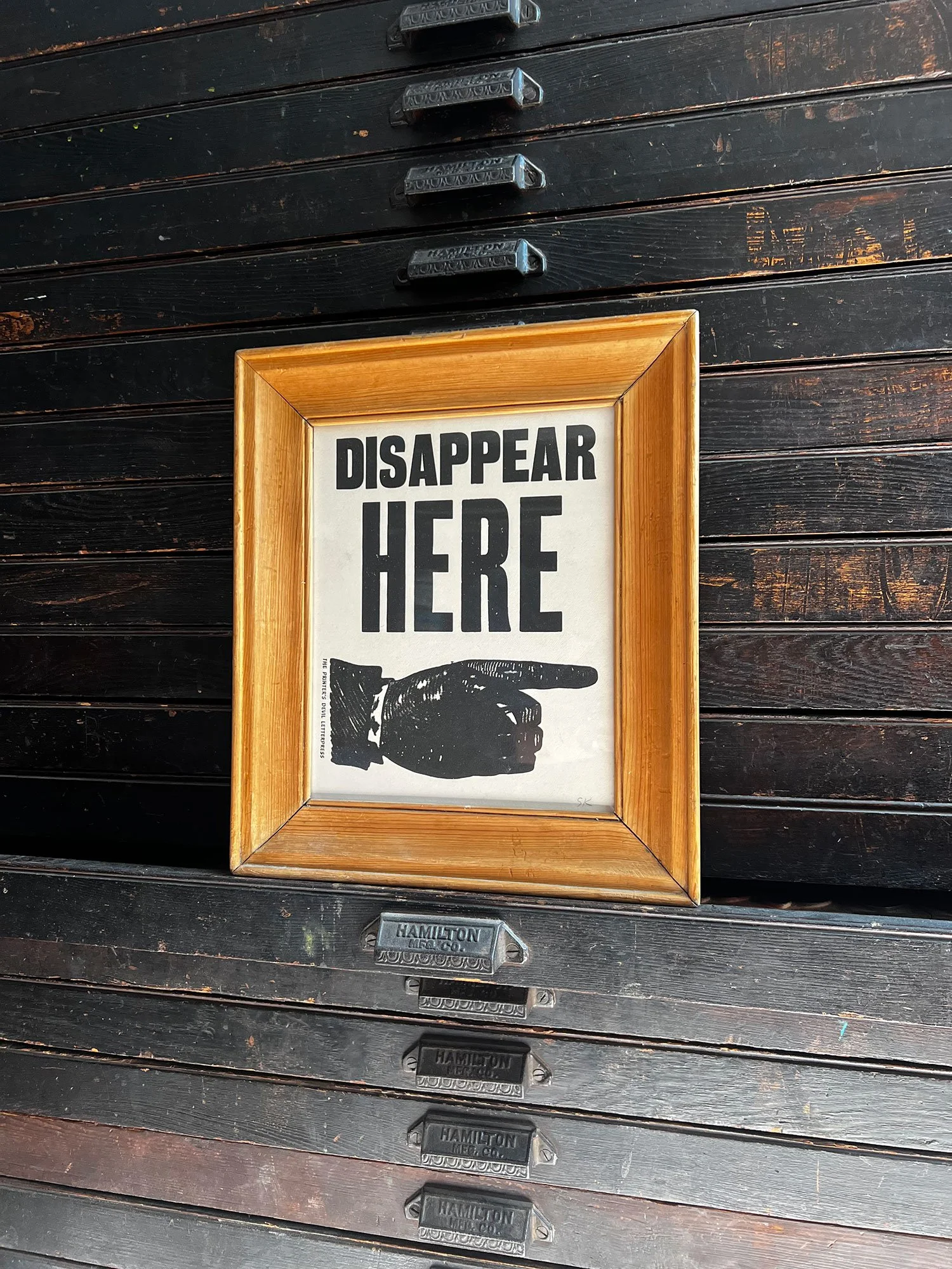 Disappear here