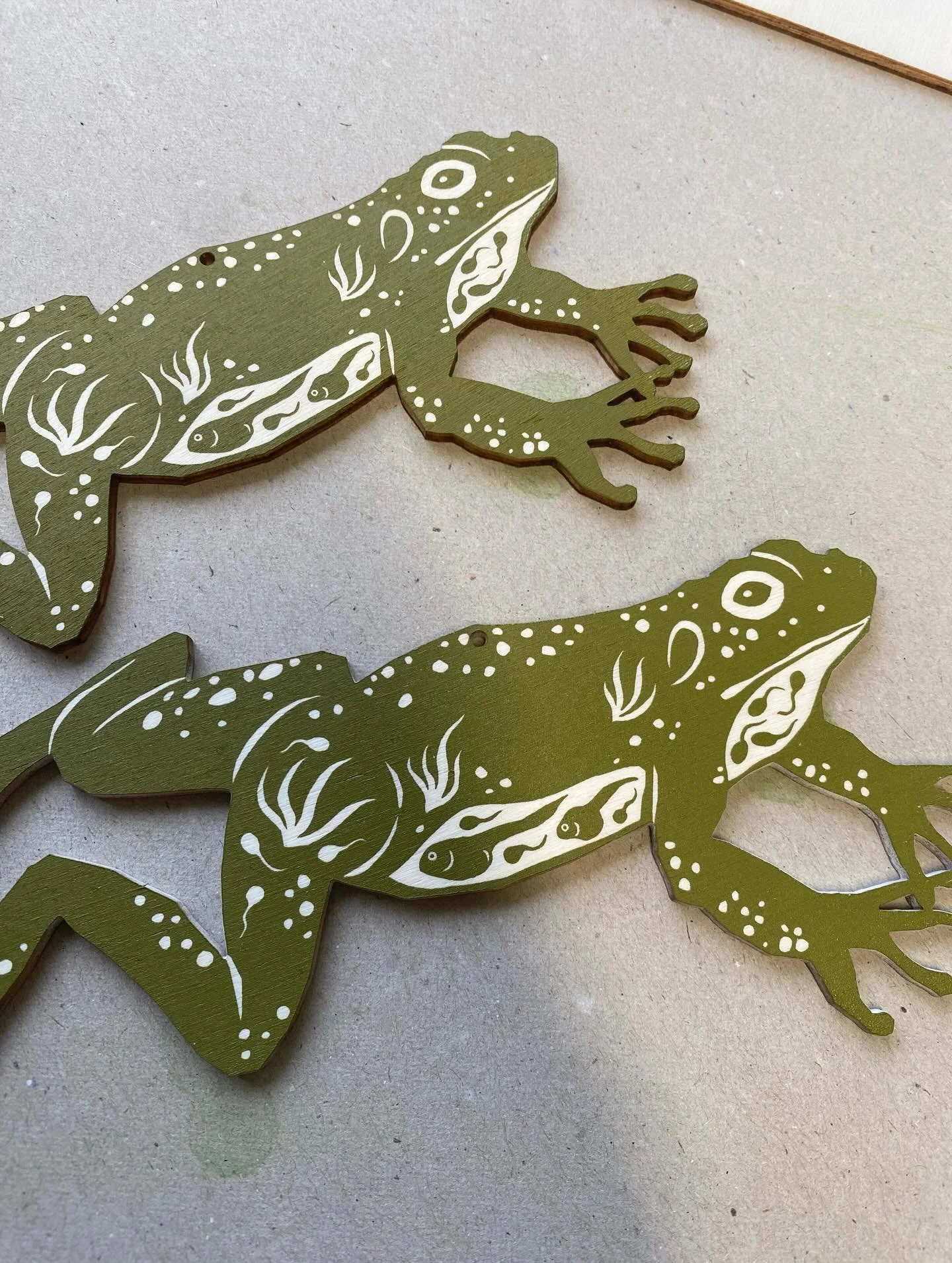 We&rsquo;ve been testing all the shades of green on our newcomer today - he&rsquo;ll be hopping into our spring catalogue soon 💚