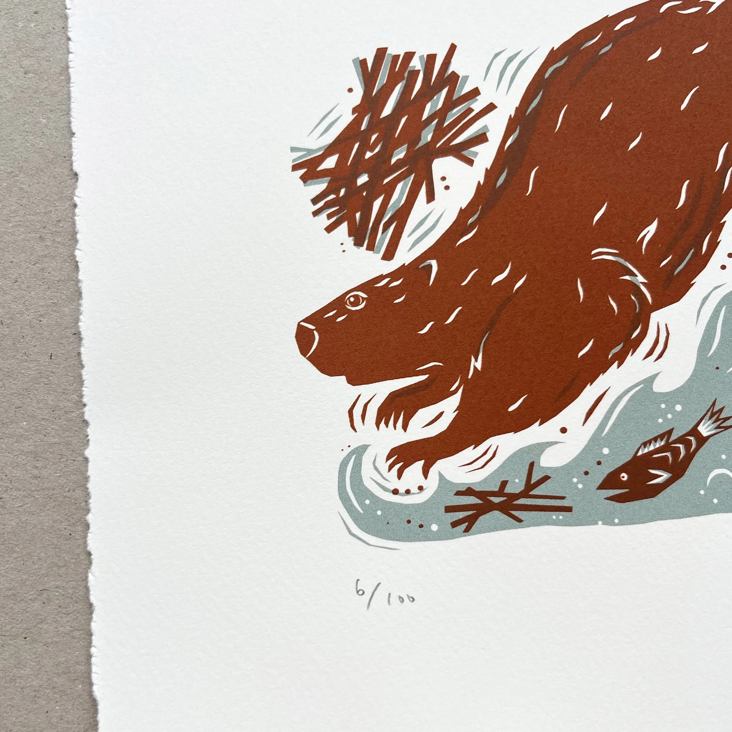 Folded Forest Beaver Screenprint 3.jpg (Copy)