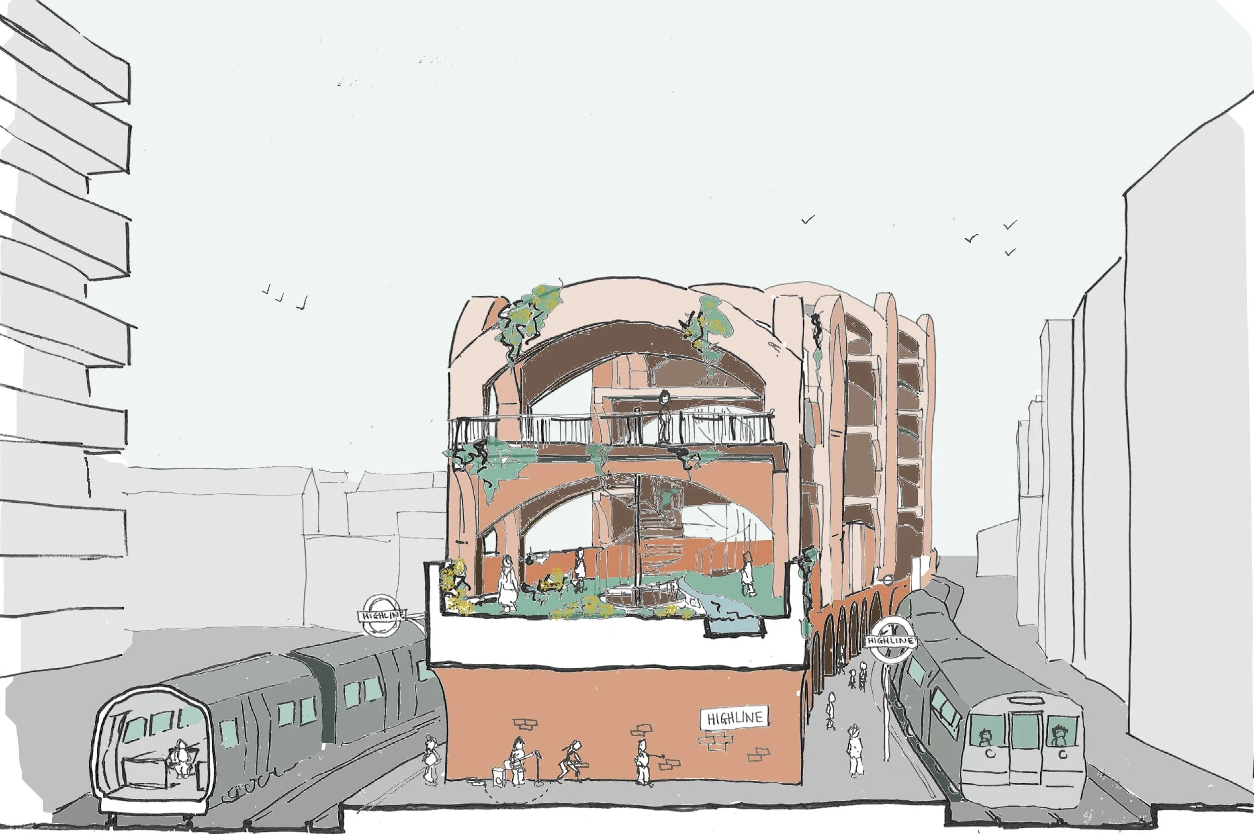 Hammersmith High Line section train station short.jpg