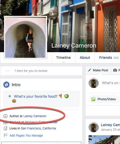 How to Update your Personal Facebook to Show your Author Page