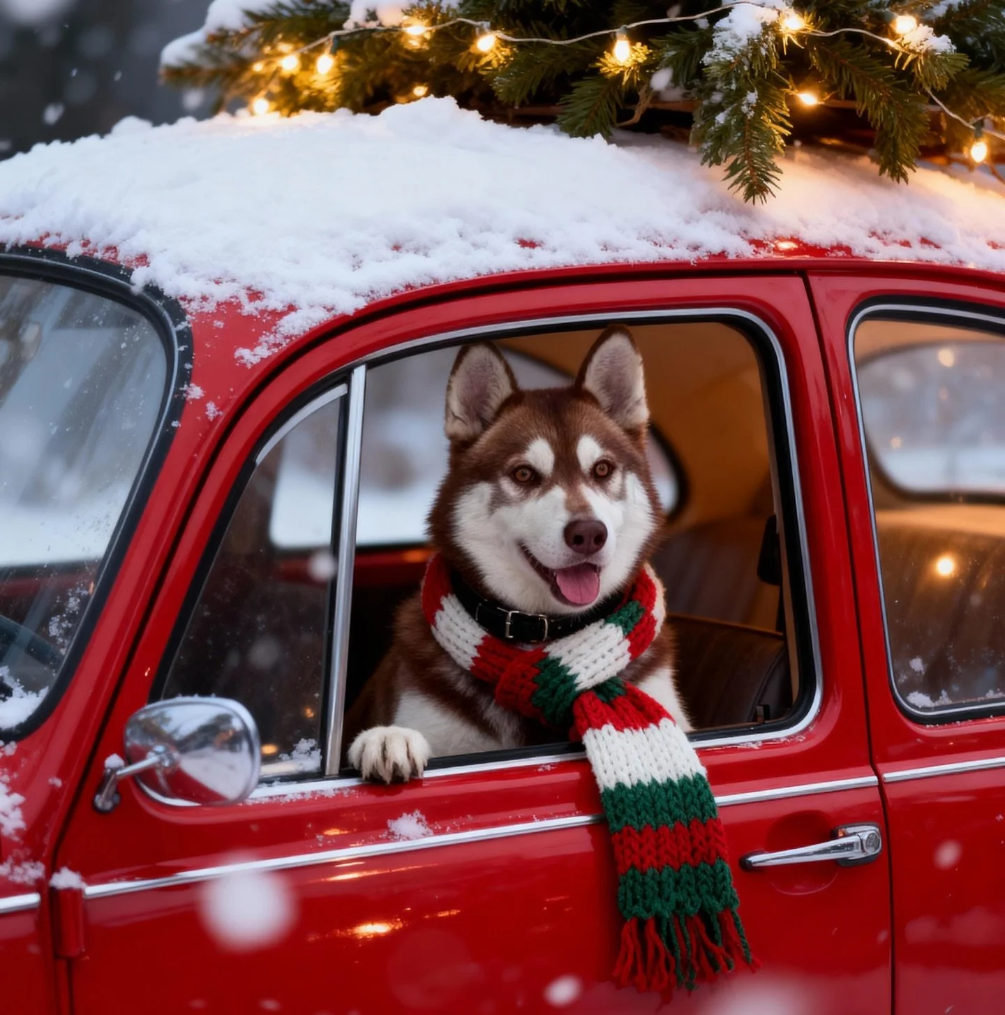 Happy holidays from our family to yours! 

Kenai our new dog went in for his first grooming since we adopted him in Sept @dustypuppies and was a very good dog (no muzzle required even tho we brought one just in case).

The first and third photos are 