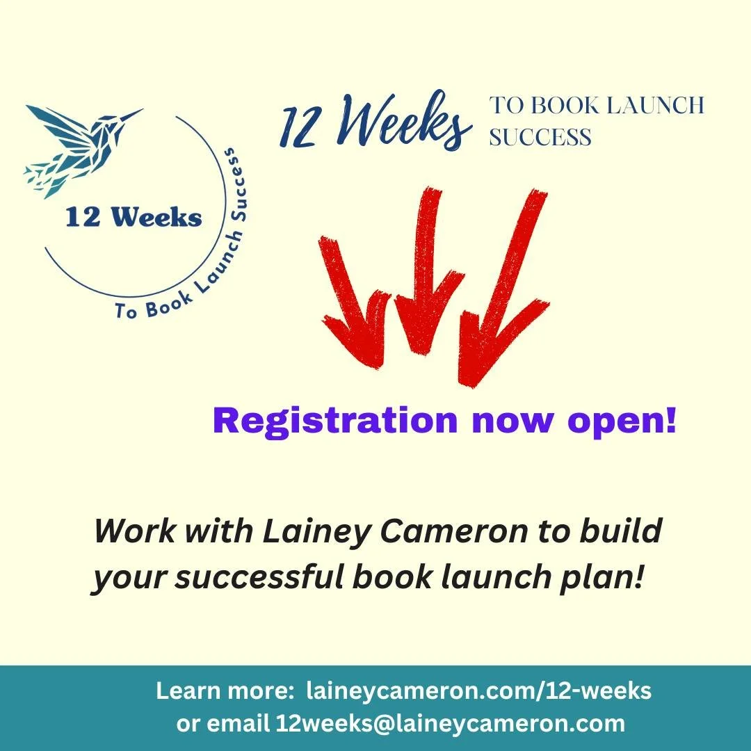 Comment "12" and I'll send you all the details!

I'm honestly so excited that I'll be teaching another group in my popular program to help authors build their book launch - starting March 1st!

There's also a scholarship program for writers