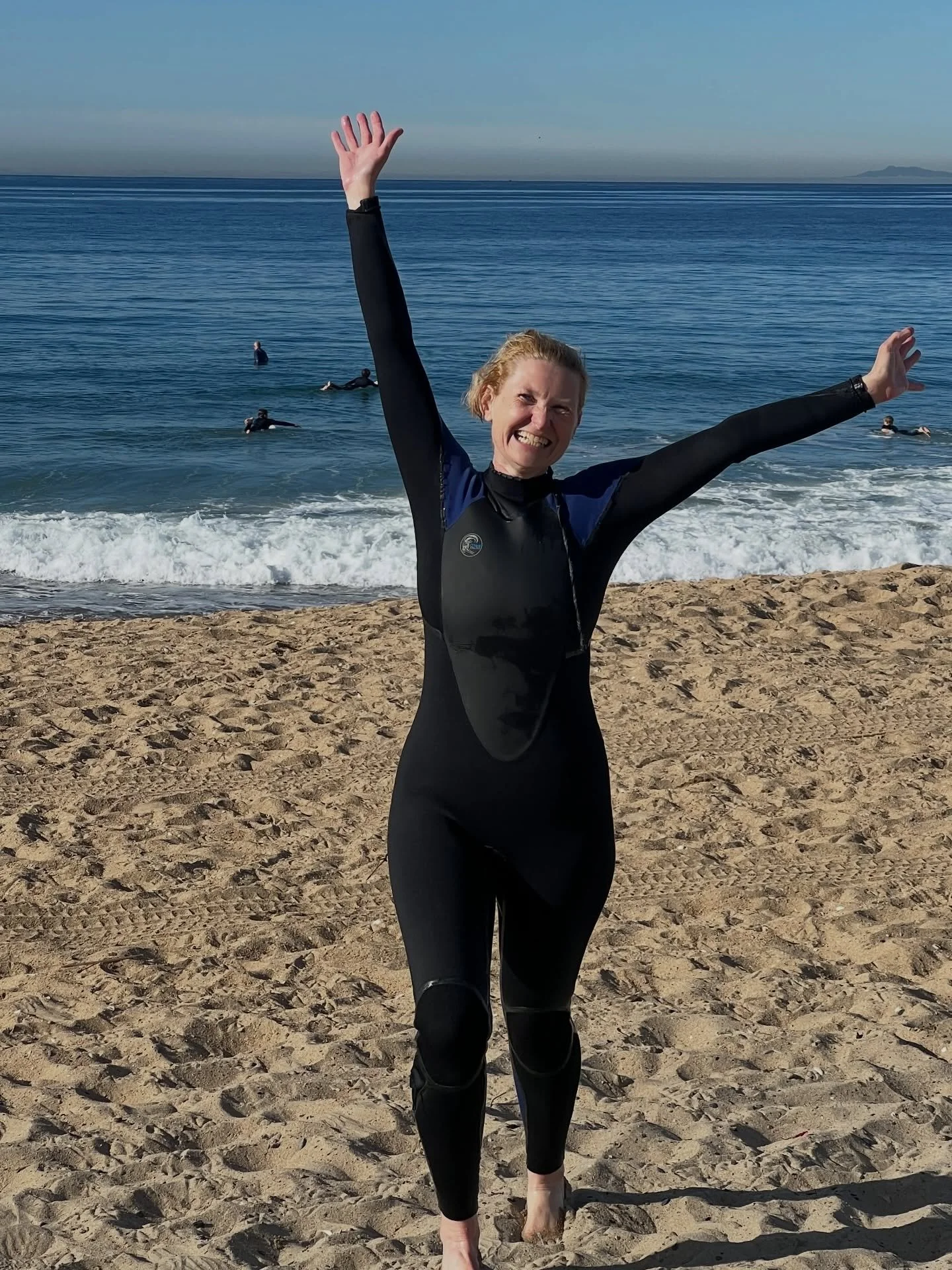 This is the face of an overjoyed mom whose son got married this weekend to someone as kind and smart and wonderful as he deserves.

It was also pretty dang nice that they did it as a whole wonderful weekend in San Clemente and I was able to get out o